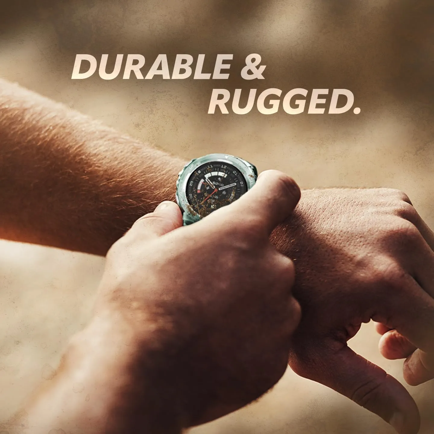 Amazfit Active Edge Smart Watch 46 mm, Rugged Sport & Fitness Watch, GPS, AI Health SCoach for Outdoor, Workouts & Exercise, 16 Days Battery, 130  Sports Modes, Android iPhone Compatible, Mint Green