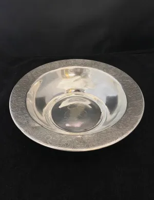 Antique C. Early 1900s Monogrammed Sterling Silver Bowl - $2K APR Value w/ CoA!