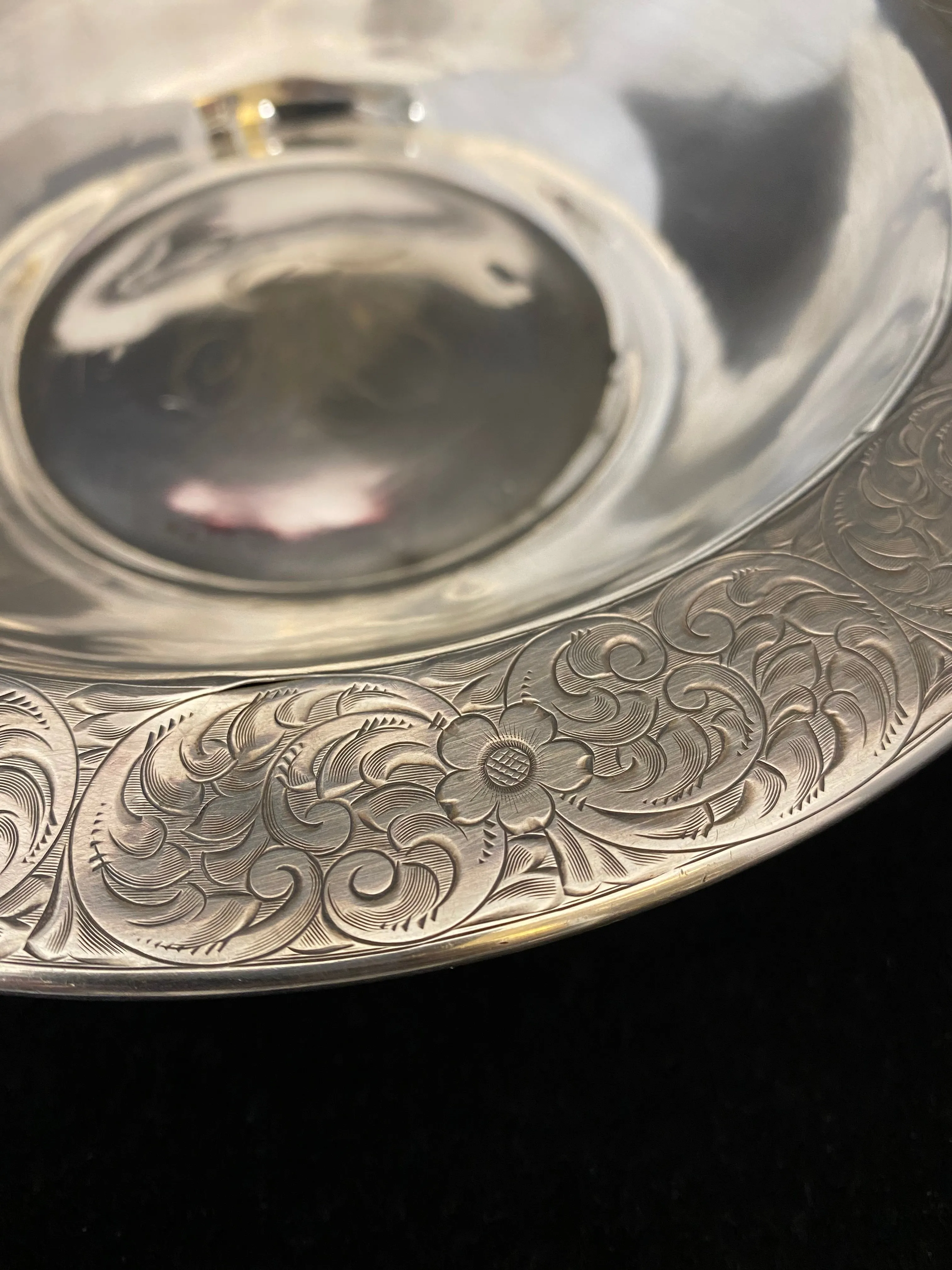 Antique C. Early 1900s Monogrammed Sterling Silver Bowl - $2K APR Value w/ CoA!