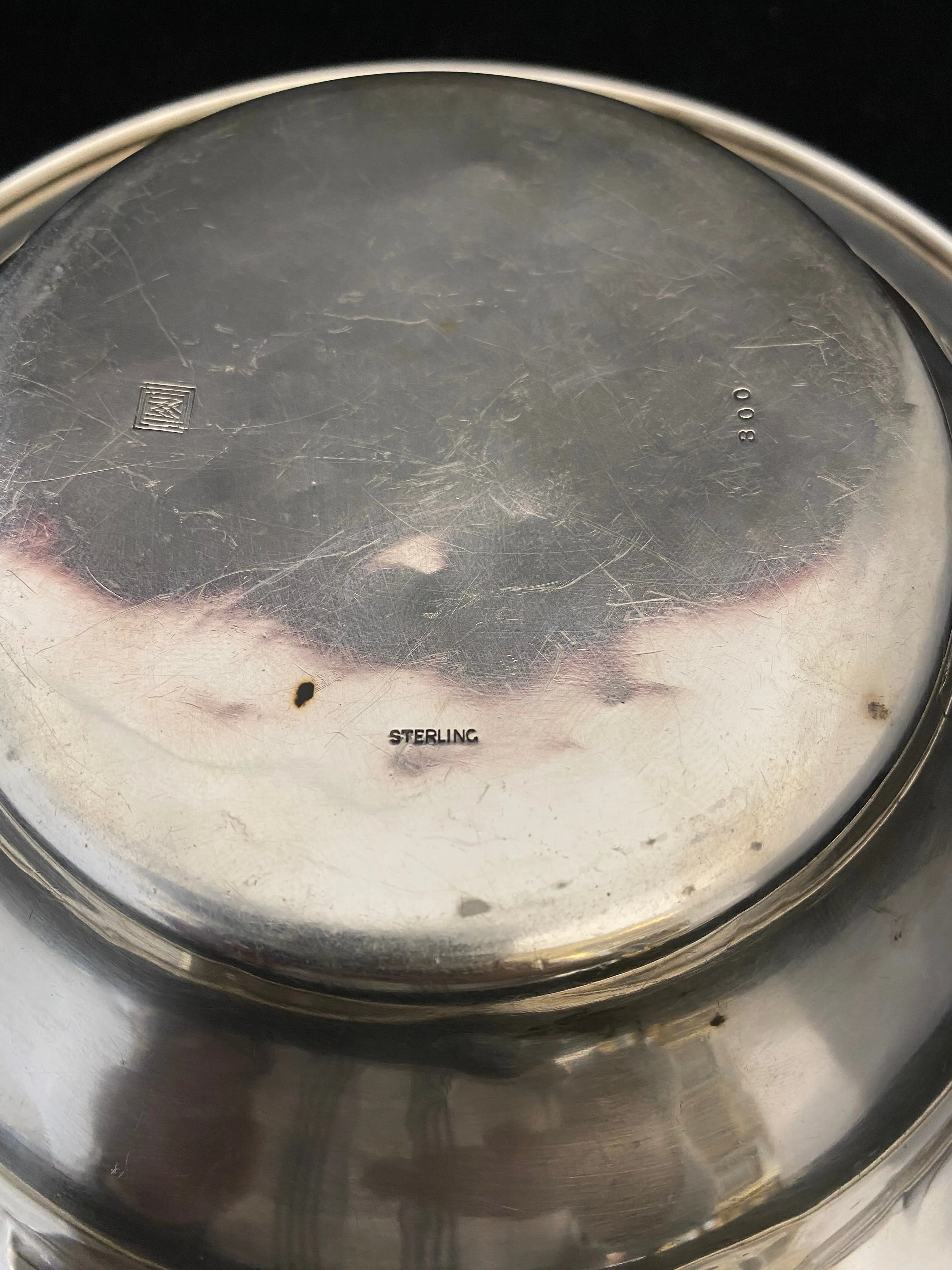 Antique C. Early 1900s Monogrammed Sterling Silver Bowl - $2K APR Value w/ CoA!