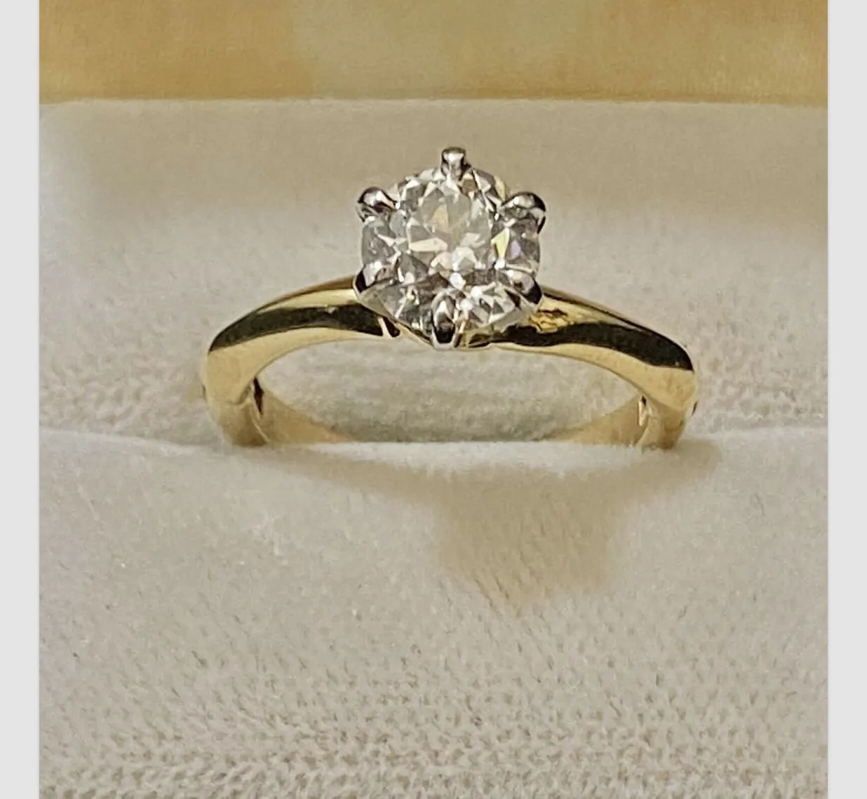 Antique Design SYG w Old Mine Diamond Solitaire Engagement Ring - $30K APR w/CoA