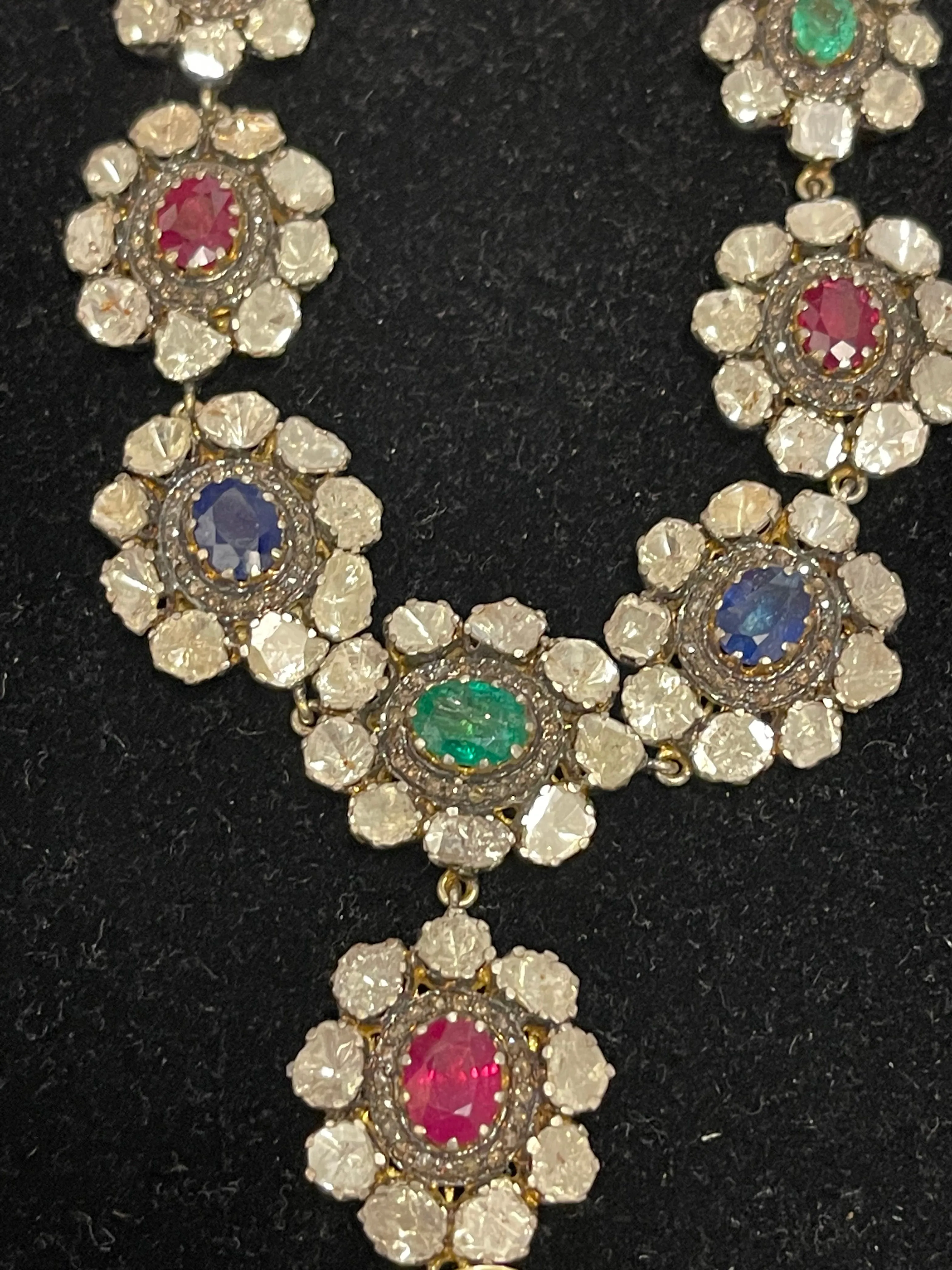 Antique Gemstone Necklace w/ Pearls, Diamonds, Rubies & More - $200K APR w/ CoA!