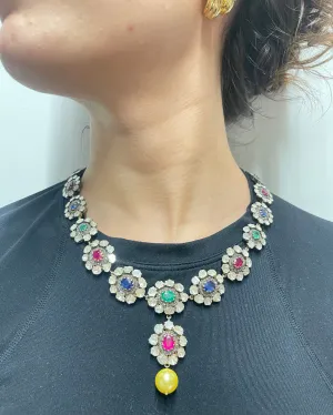 Antique Gemstone Necklace w/ Pearls, Diamonds, Rubies & More - $200K APR w/ CoA!