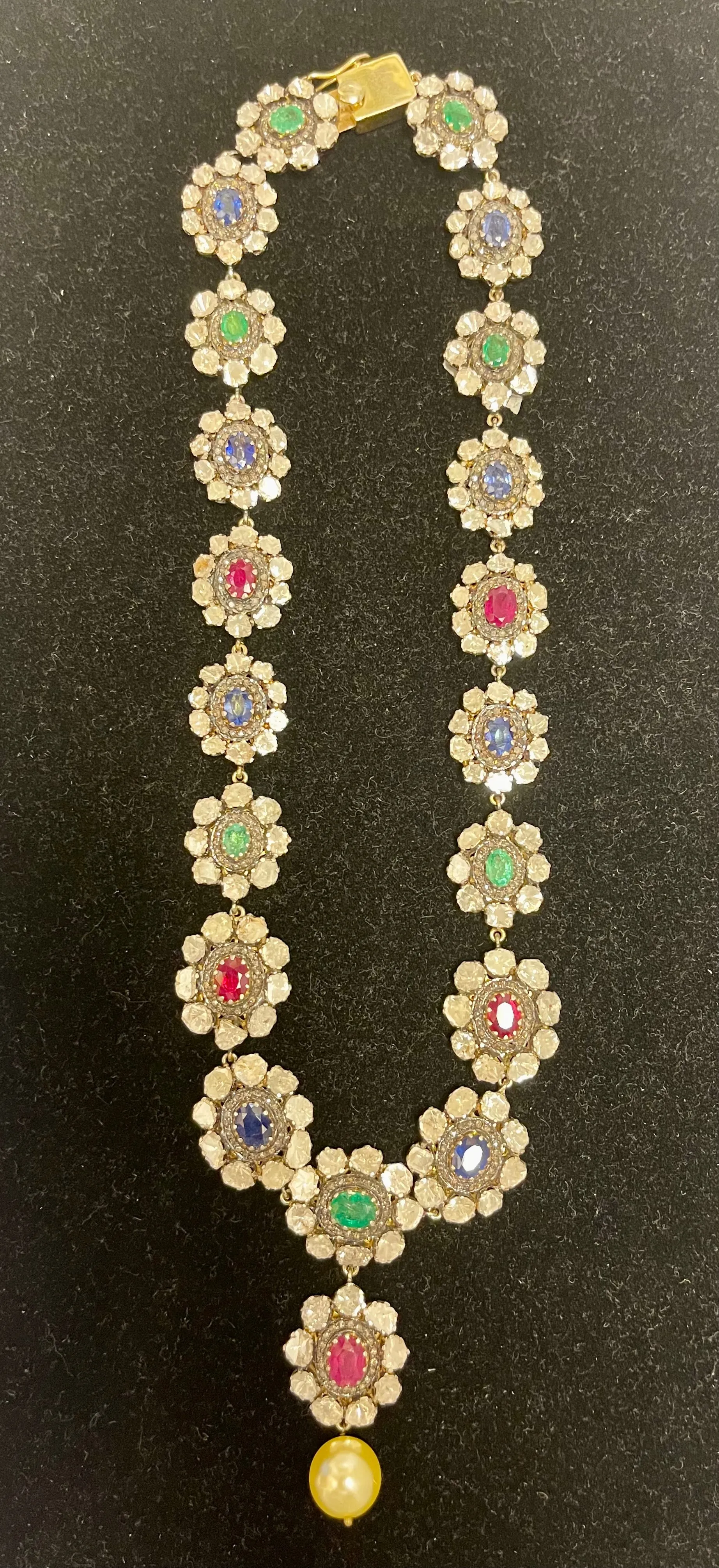 Antique Gemstone Necklace w/ Pearls, Diamonds, Rubies & More - $200K APR w/ CoA!