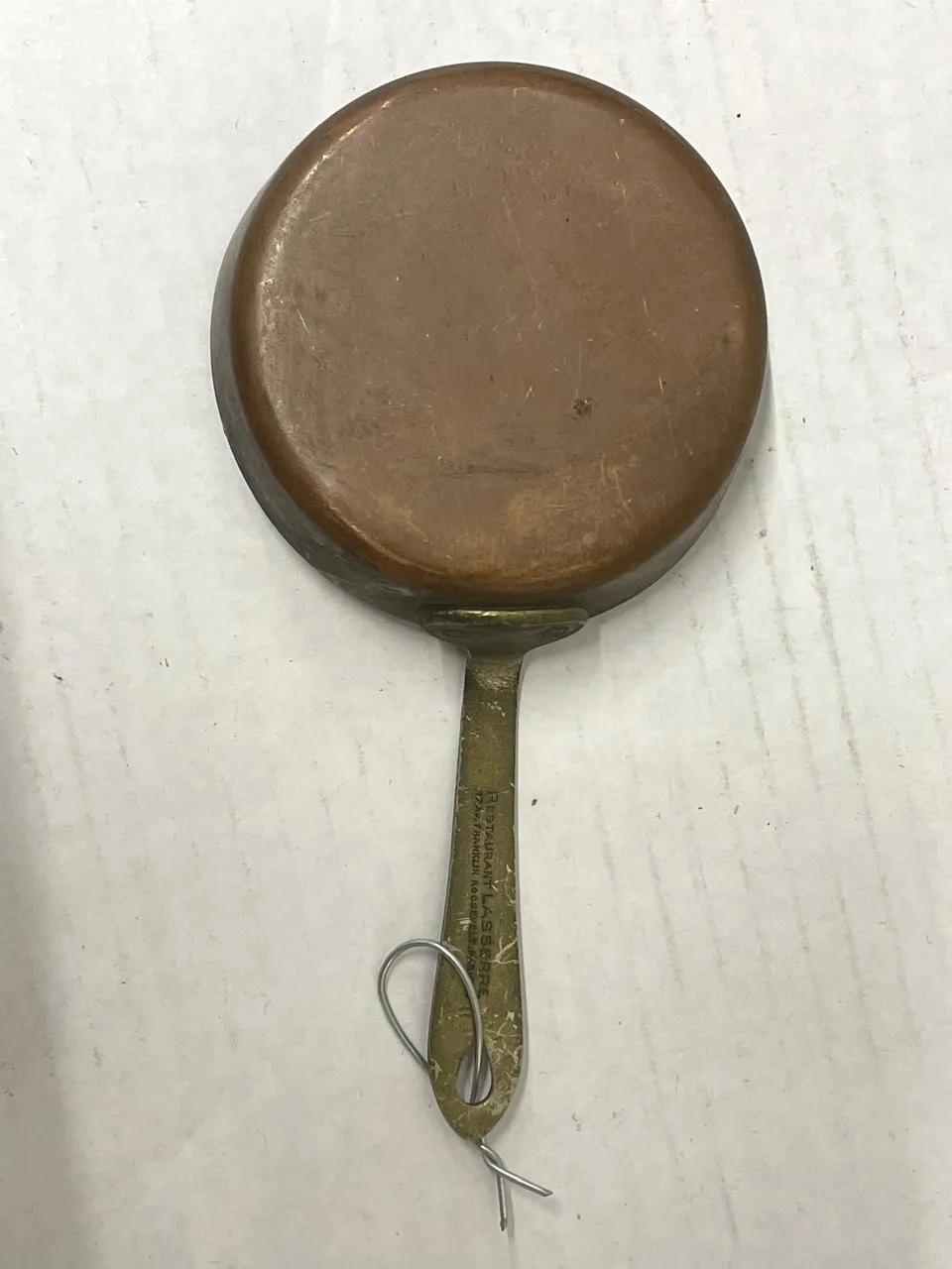 Antique Paris Souvenir Frying Pan from 1930s Sherry Lehmann- $6K APR w/CoA