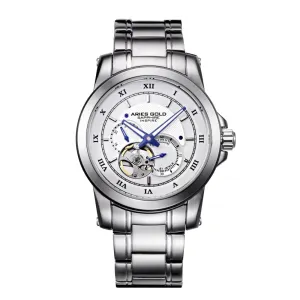 ARIES GOLD AUTOMATIC INFINUM FORZA SILVER STAINLESS STEEL G 9001 S-W MEN'S WATCH
