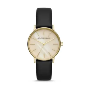 Armani Exchange Lola Black Gold Watch AX5561