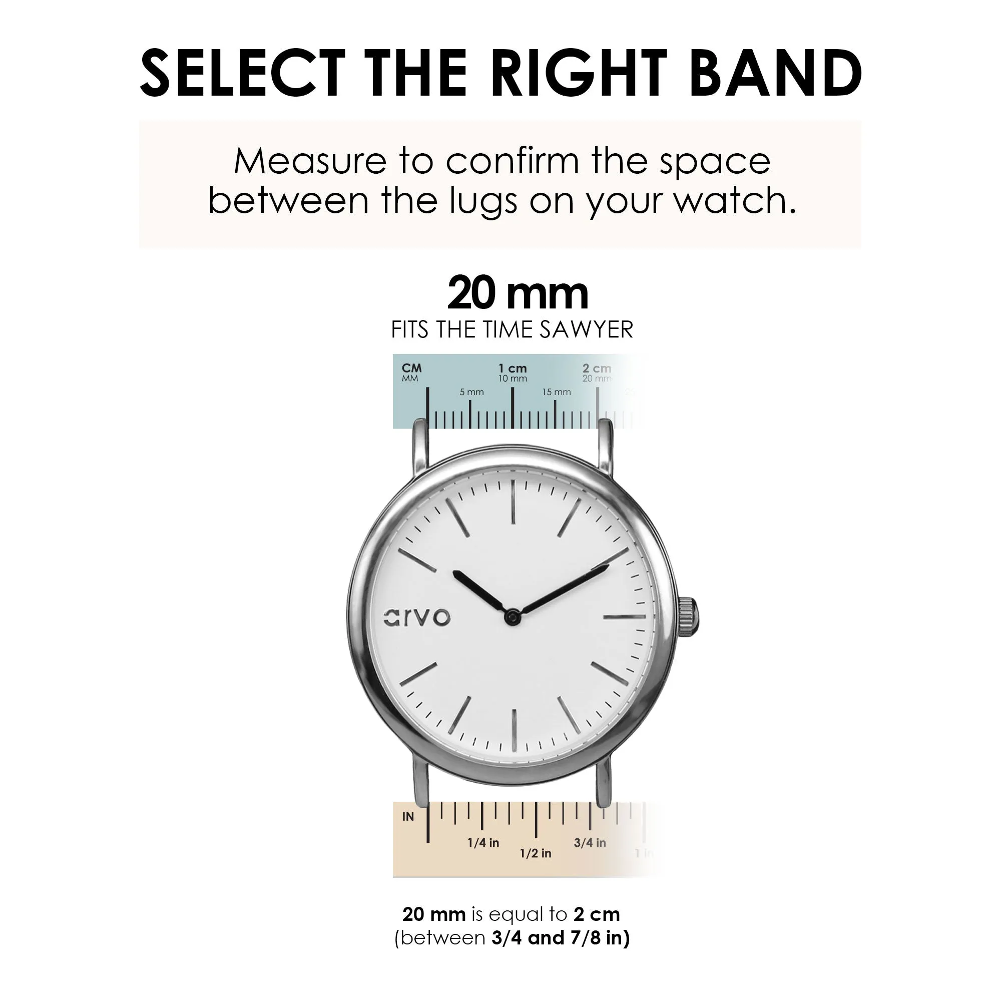 Arvo Saddle Brown Genuine Leather Watch Band by Arvo