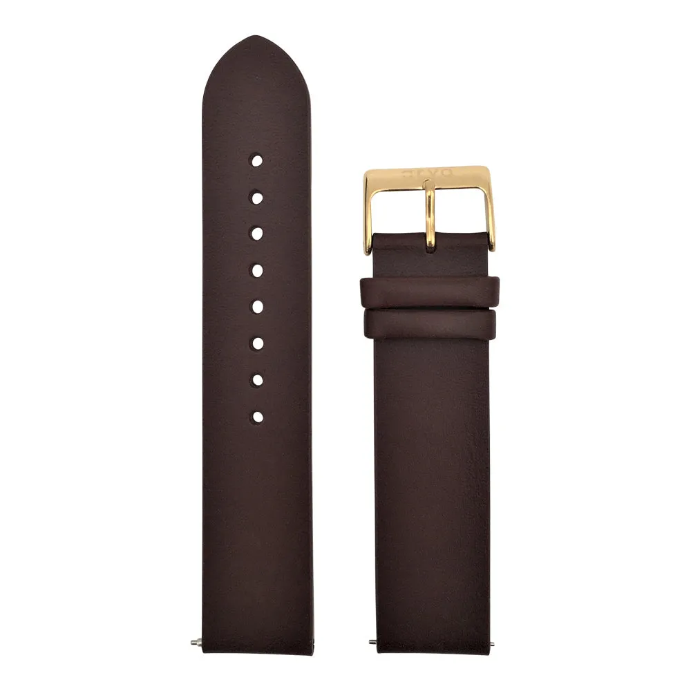 Arvo Saddle Brown Genuine Leather Watch Band by Arvo