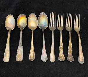 Assorted Silver Plate Forks and Spoons - $800 APR Value w/ CoA!