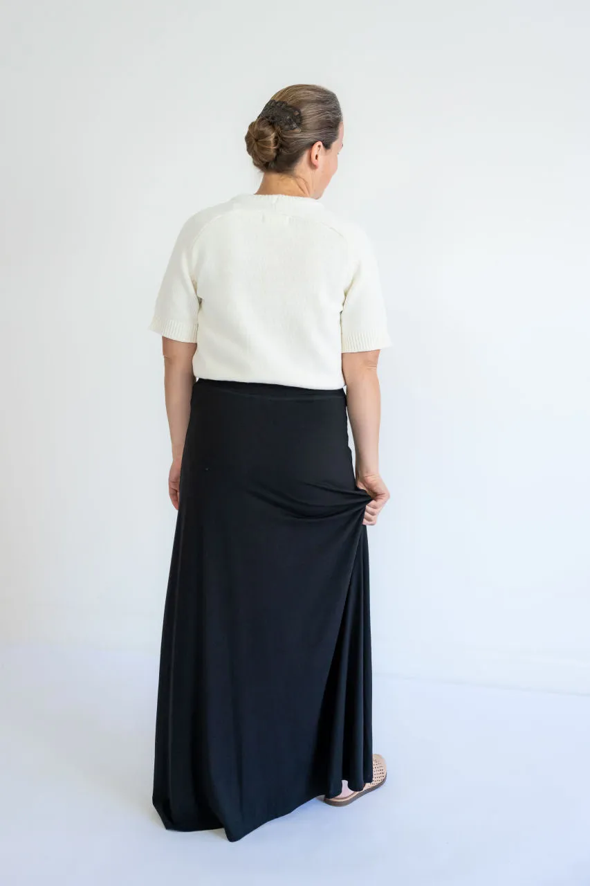 Aubrey Knit Maxi Skirt in Black - FINAL SALE