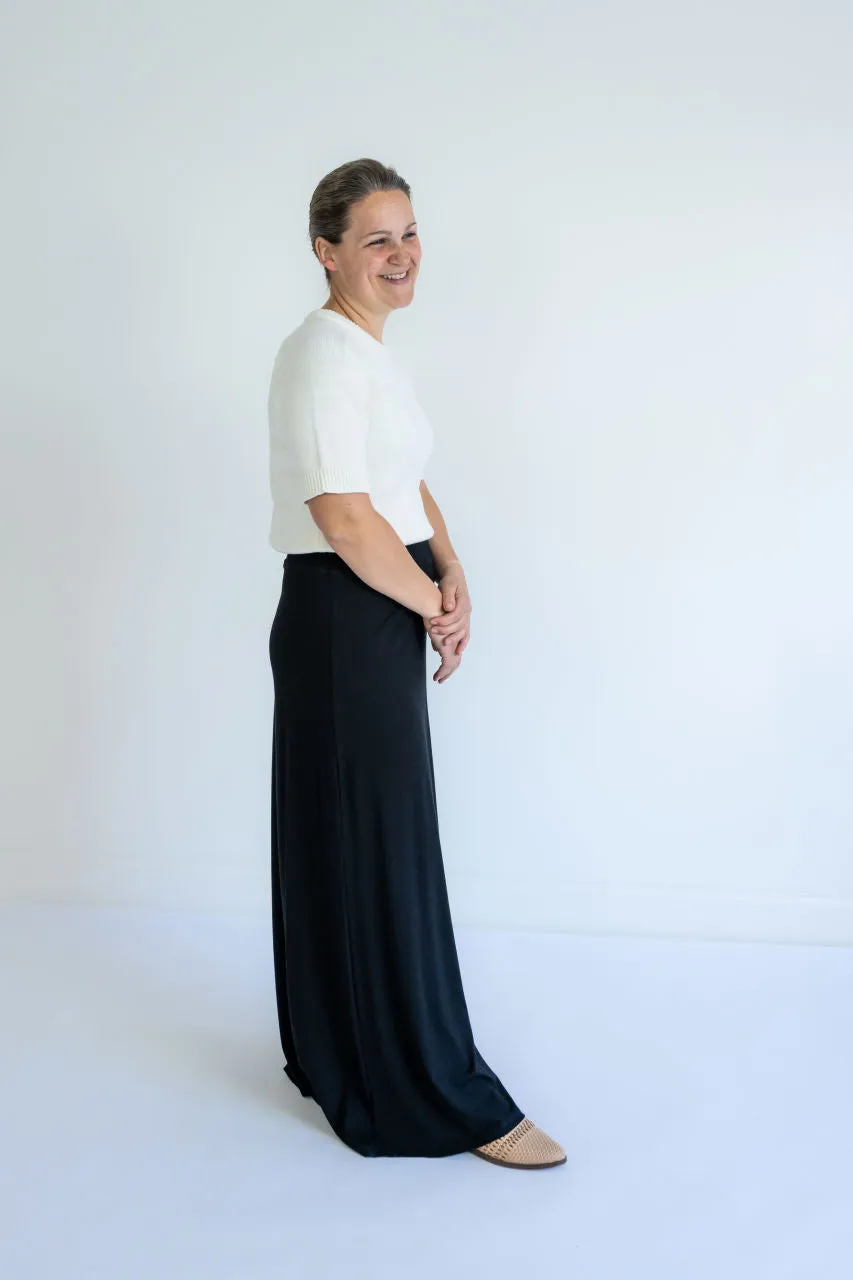 Aubrey Knit Maxi Skirt in Black - FINAL SALE