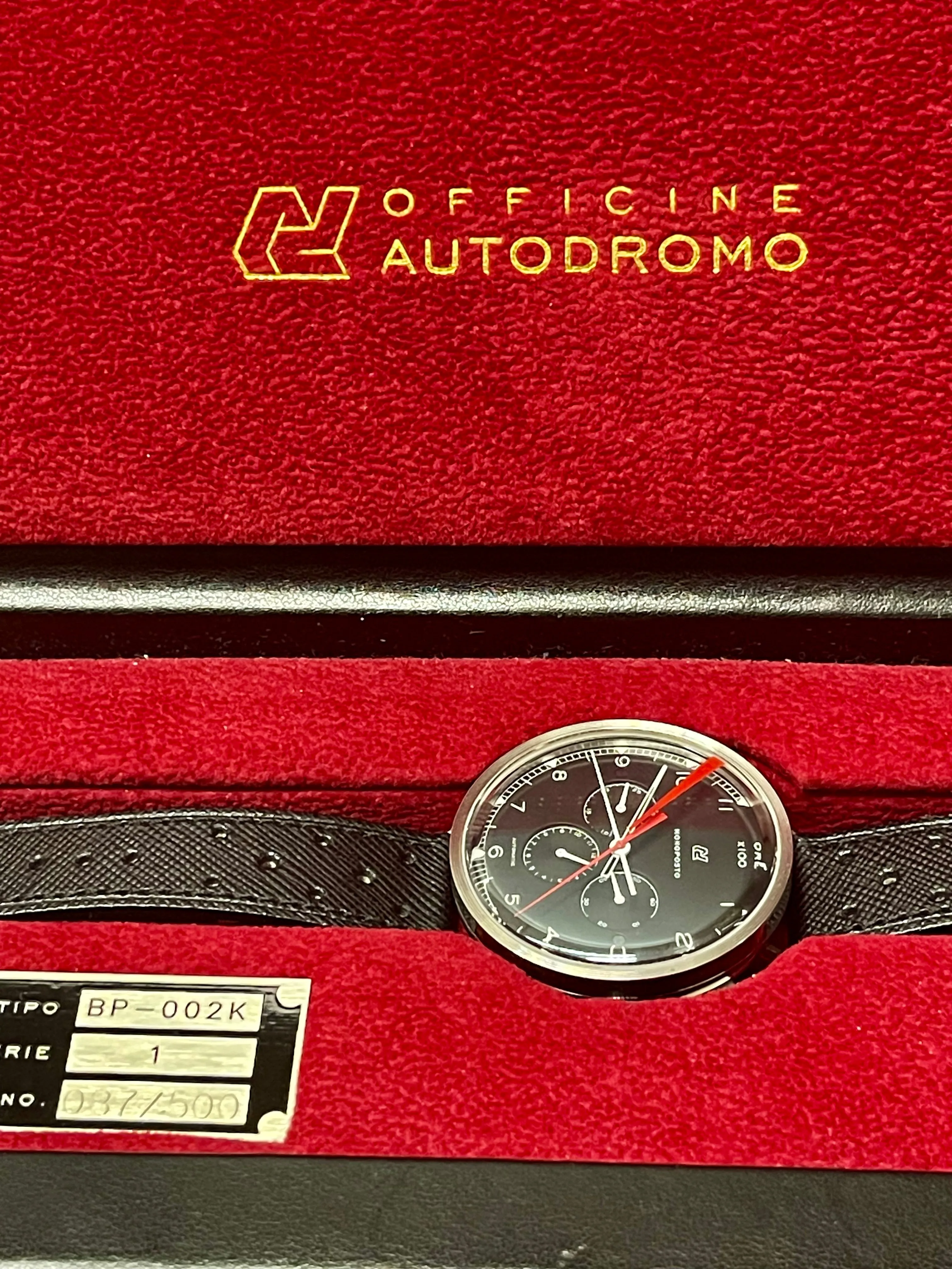 AUTODROMO MONOPOSTO LTD EDTN SS CHRONOGRAPH MEN'S WRIST WATCH - $5K APR w/ COA!!