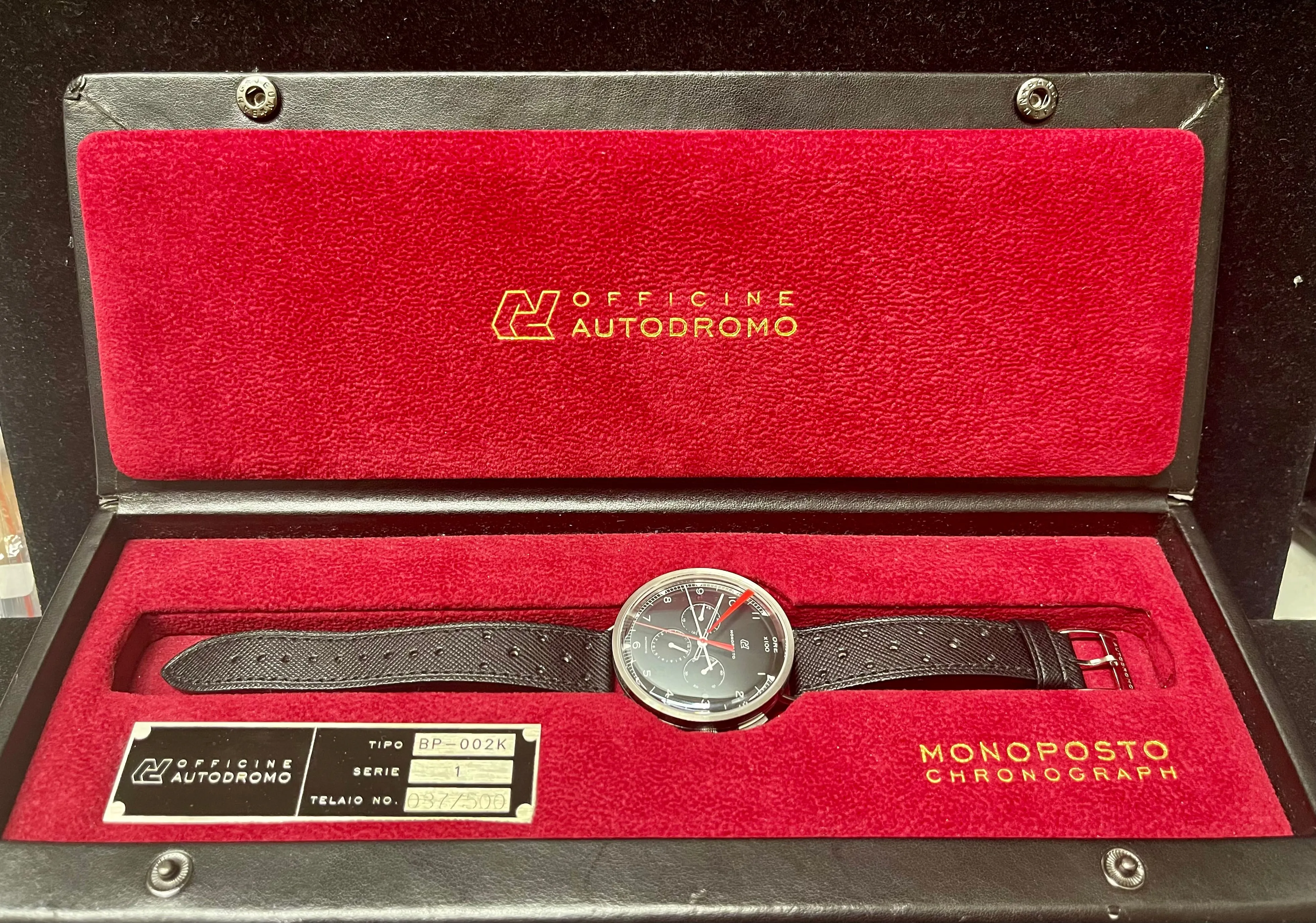 AUTODROMO MONOPOSTO LTD EDTN SS CHRONOGRAPH MEN'S WRIST WATCH - $5K APR w/ COA!!