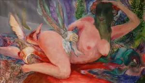 BALSAM ABO ZOUR "She Knows" Oil on Canvas, 2020 - $24K Appraisal Value!