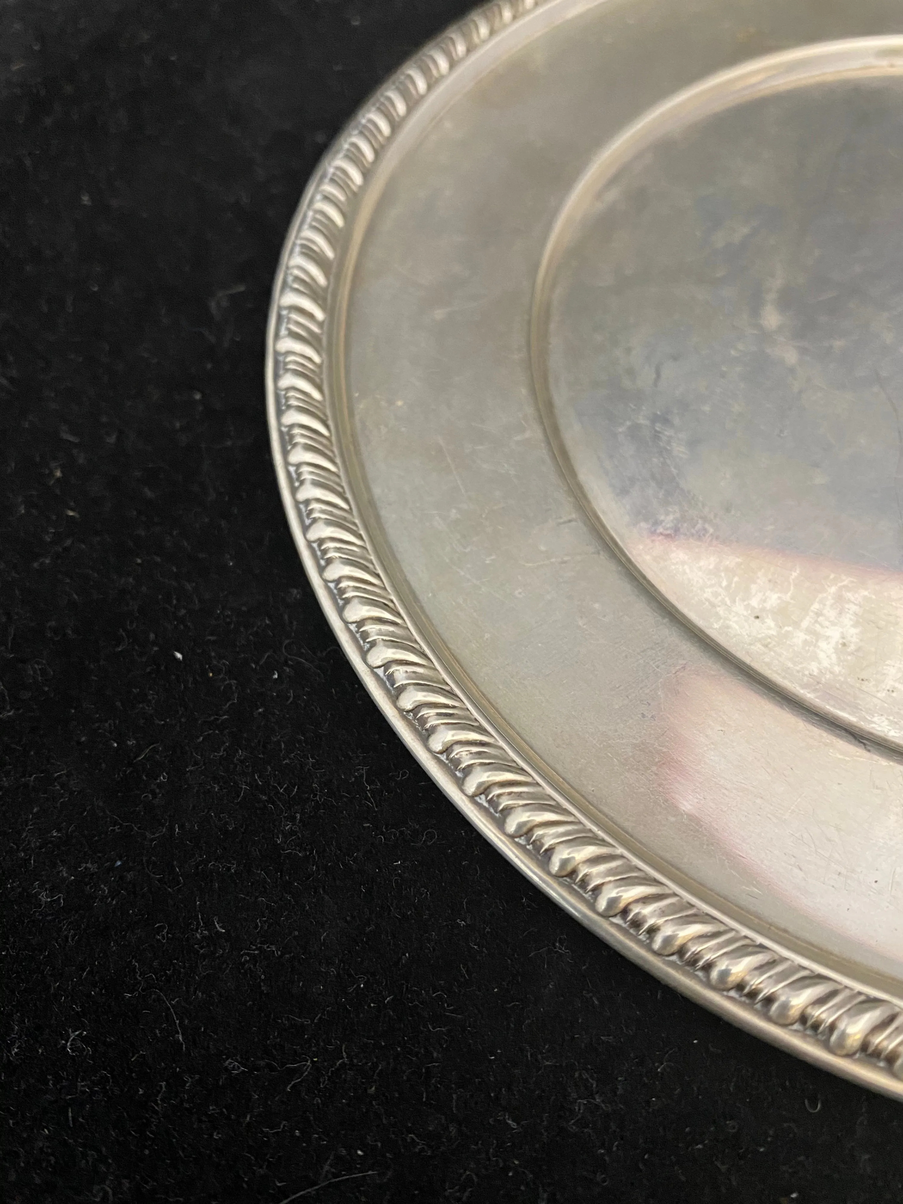 Beautiful Antique C. 1900s Sterling Silver Wine Cup and Plate Judaica - $1.5K APR Value w/ CoA!