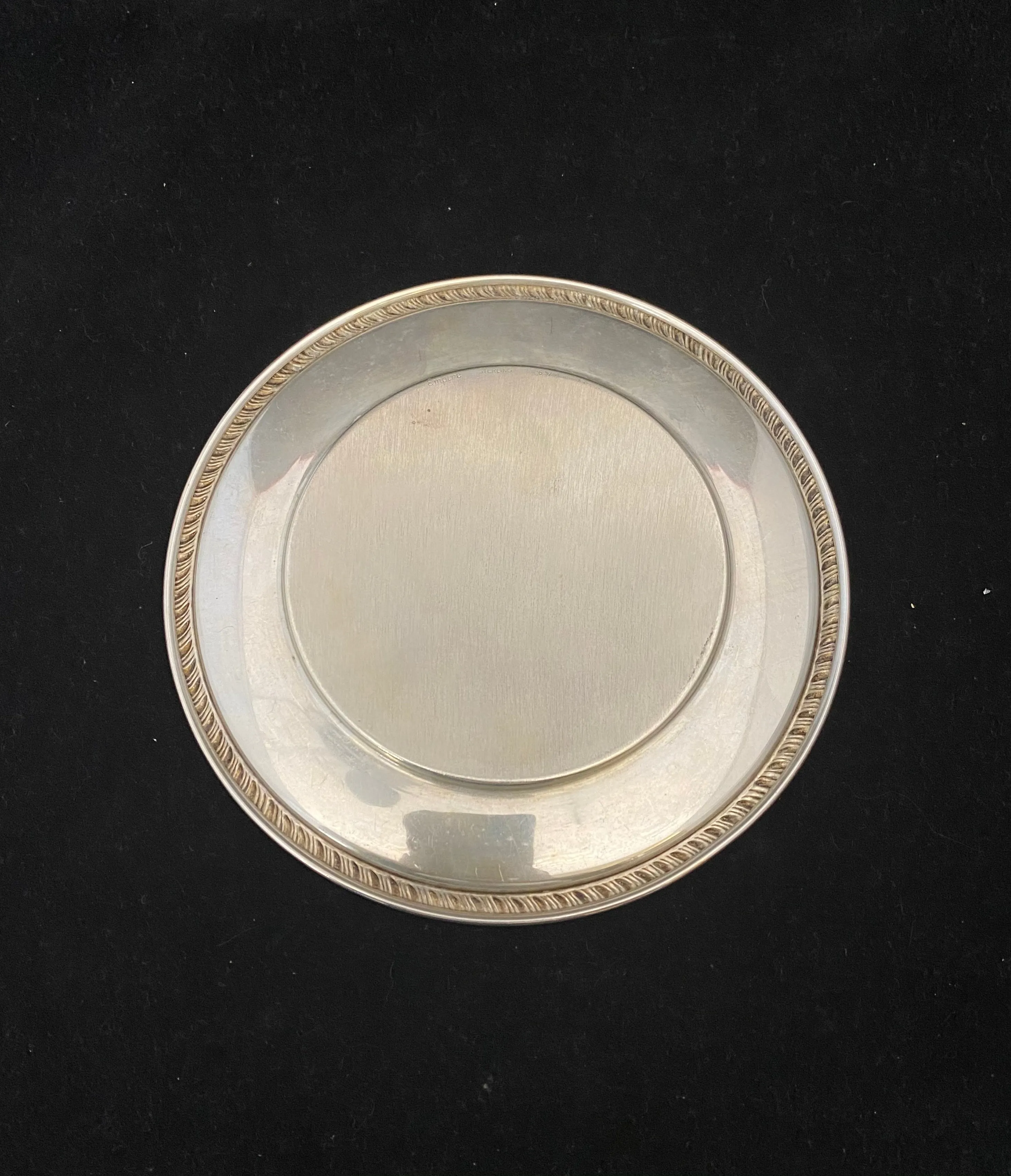 Beautiful Antique C. 1900s Sterling Silver Wine Cup and Plate Judaica - $1.5K APR Value w/ CoA!
