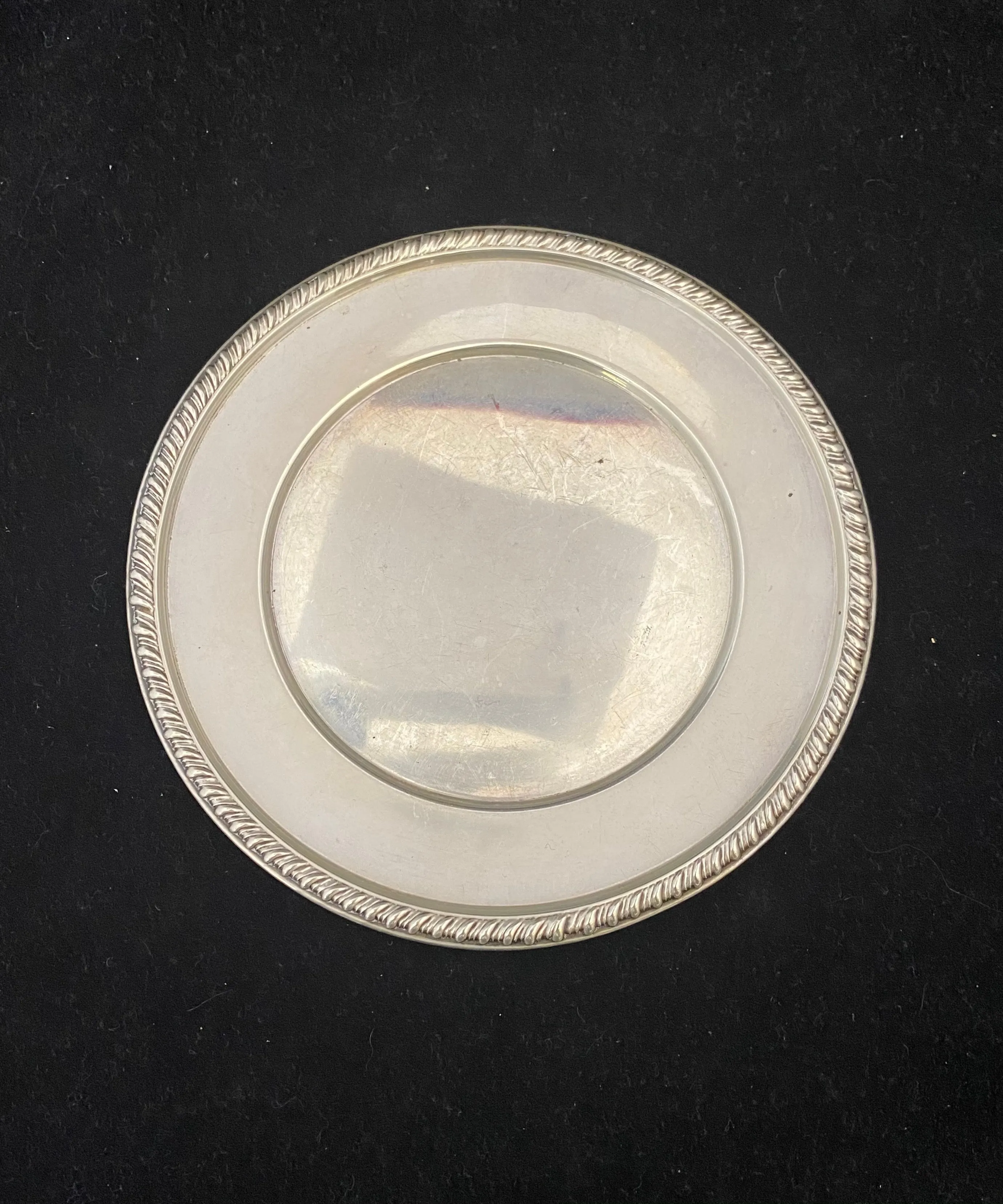 Beautiful Antique C. 1900s Sterling Silver Wine Cup and Plate Judaica - $1.5K APR Value w/ CoA!