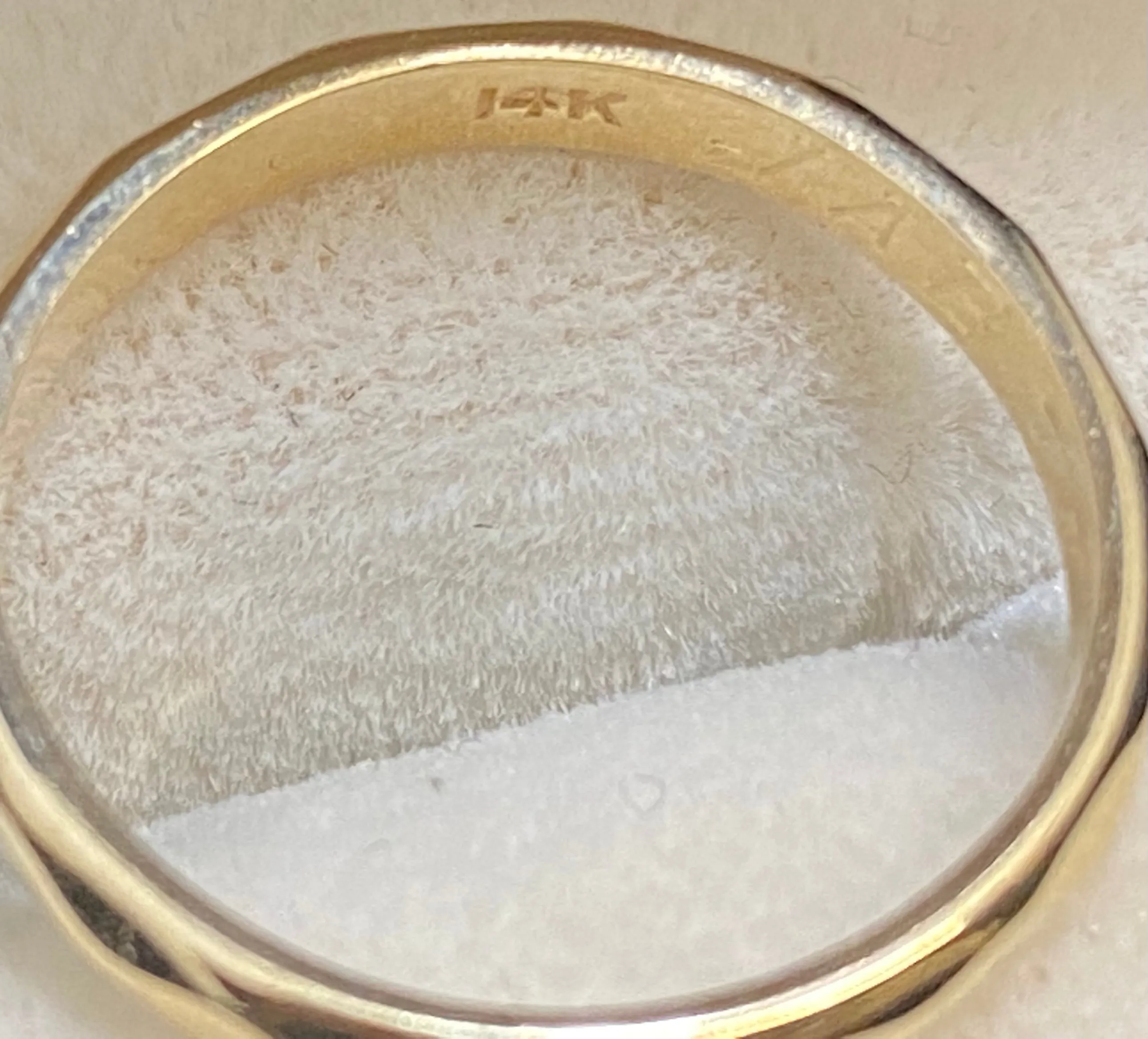 Beautiful Unique Solid Yellow Gold Geometric Band Ring - $2K Appraisal Value w/CoA}