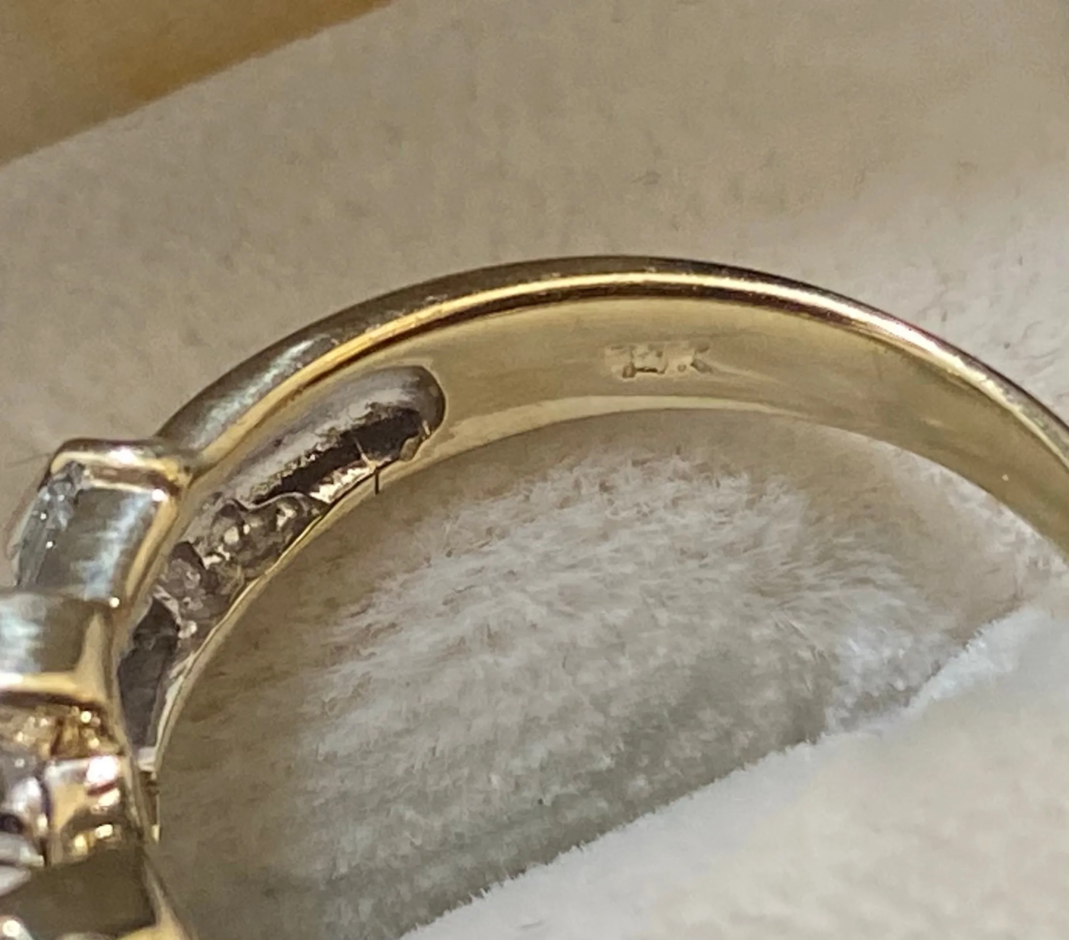 Beautiful Unique Solid Yellow Gold Marquise with Accent Diamond Ring - $35K Appraisal Value w/CoA}