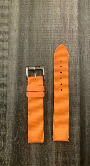 BEDAT & Co. Orange Satin and Leather Watch Strap - $500 APR VALUE w/ CoA! ✓