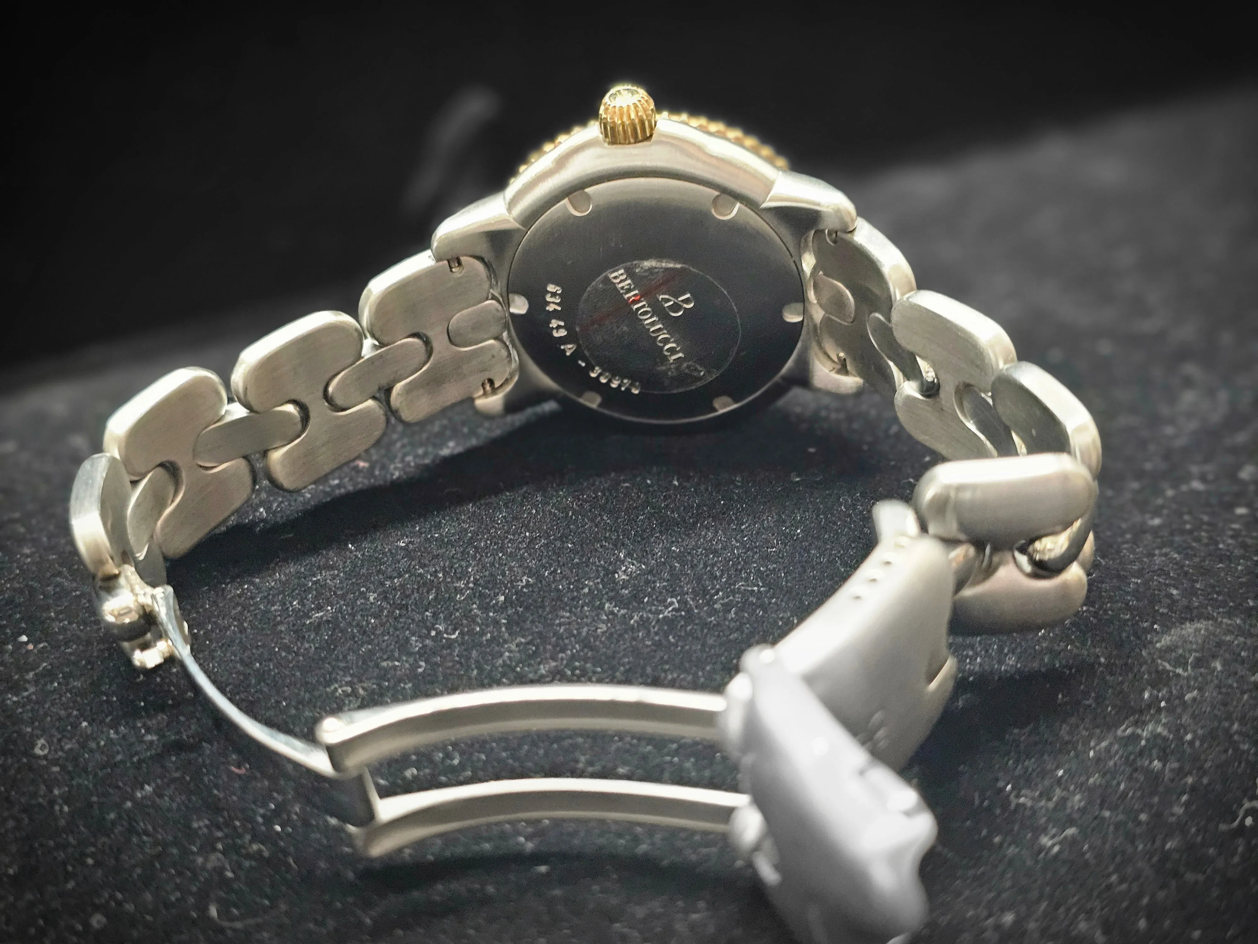 BERTOLUCCI 18K SS Special Unique Blue Sapphire Dial Men's Watch- $15K APR w/ COA