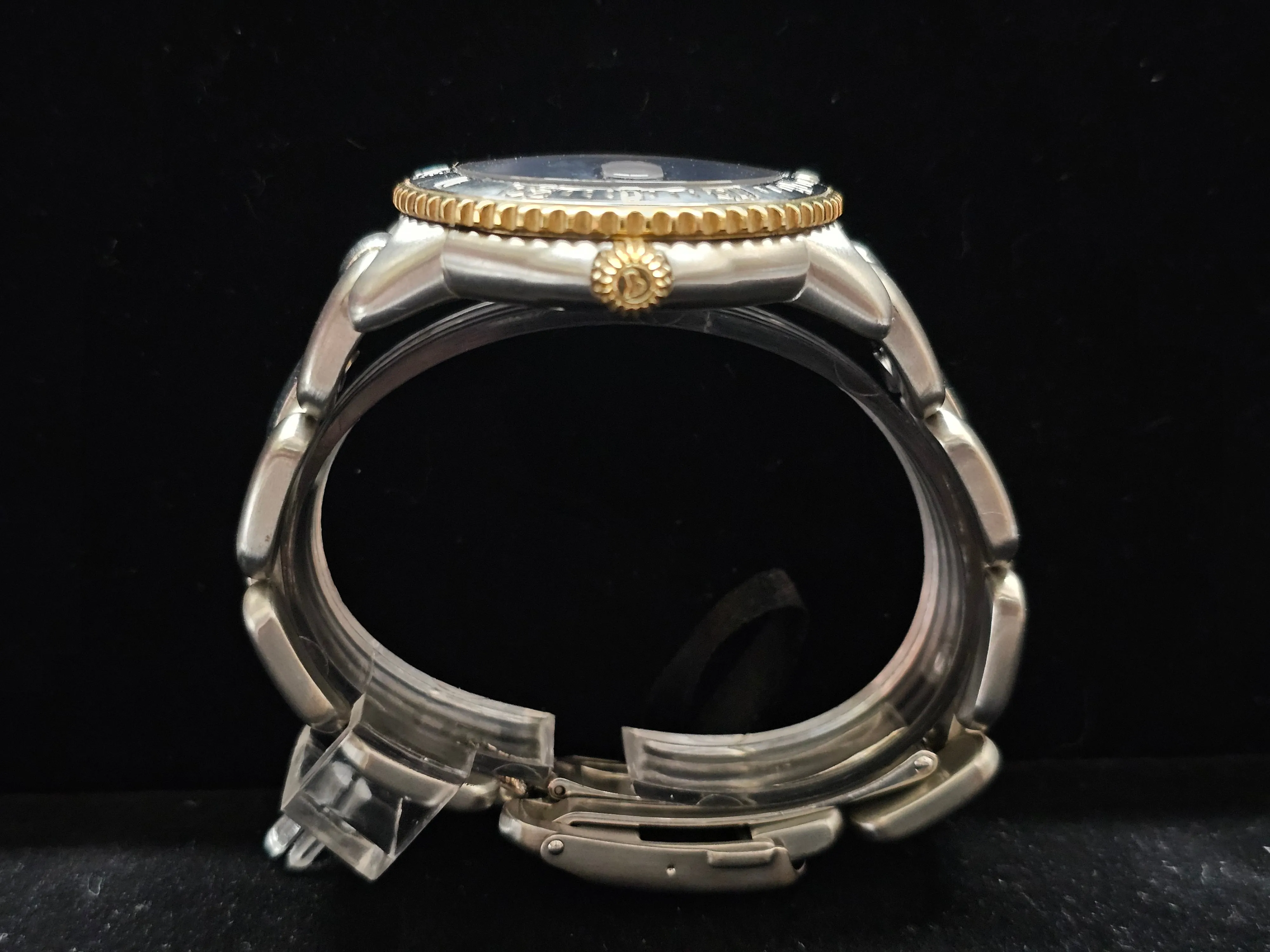 BERTOLUCCI 18K SS Special Unique Blue Sapphire Dial Men's Watch- $15K APR w/ COA