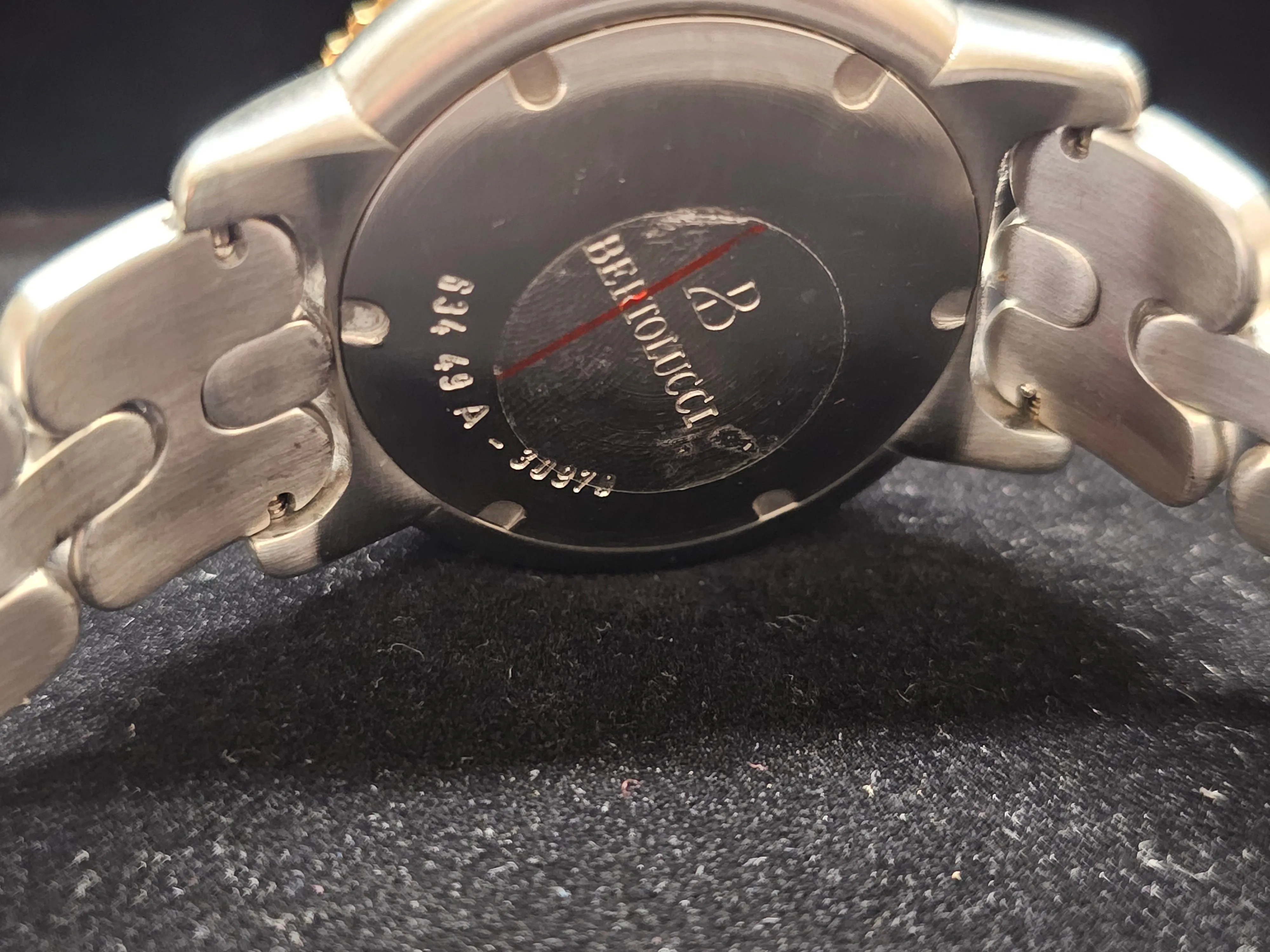 BERTOLUCCI 18K SS Special Unique Blue Sapphire Dial Men's Watch- $15K APR w/ COA