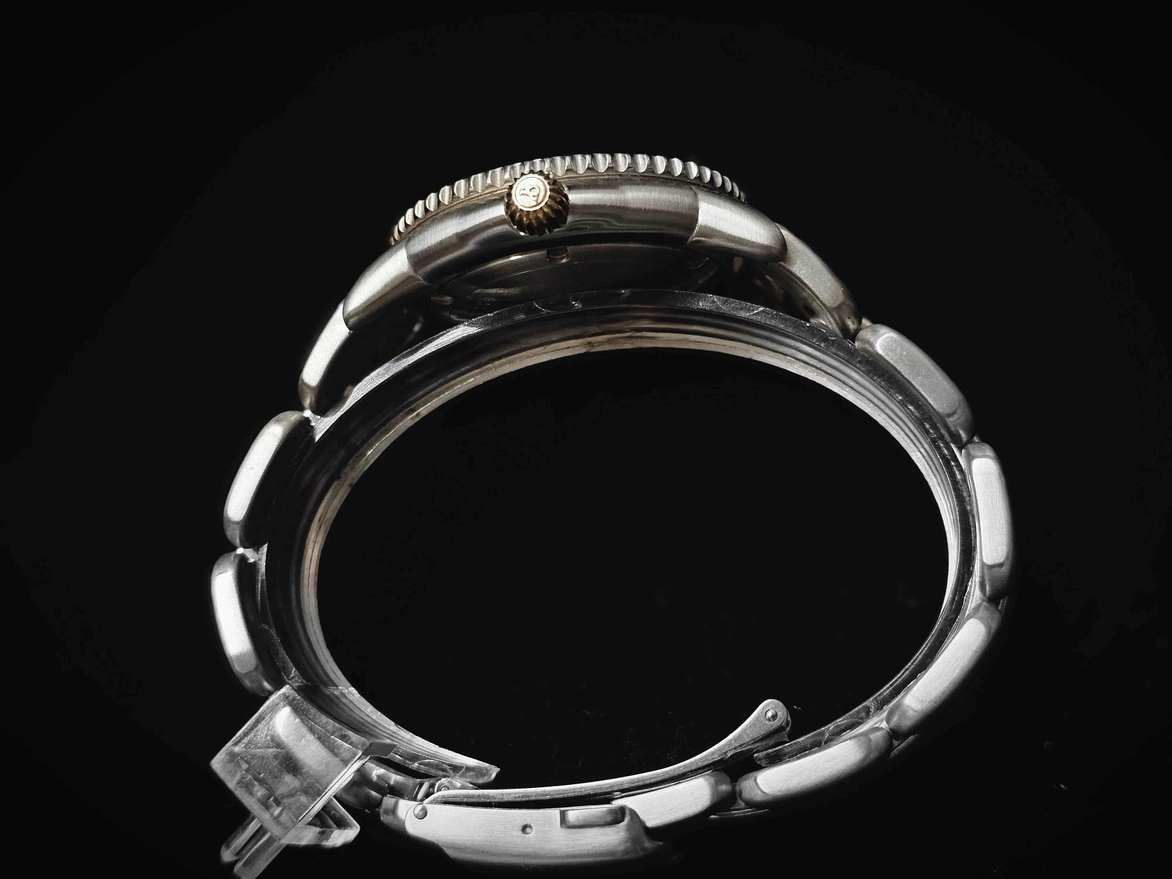 BERTOLUCCI 18K SS Special Unique Blue Sapphire Dial Men's Watch- $15K APR w/ COA