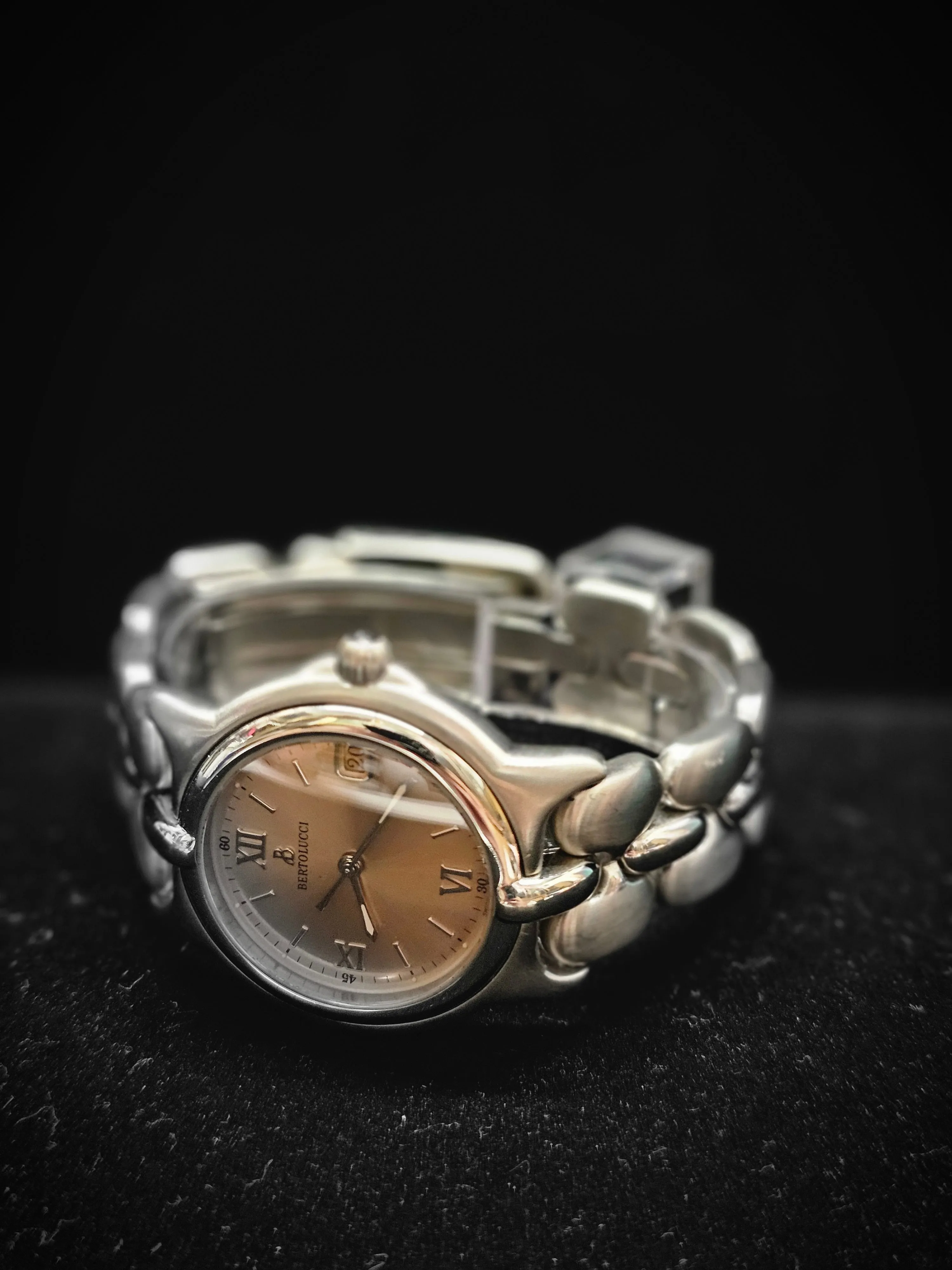 BERTOLUCCI SS Unique Pink Salmon Dial Brand New Men's Watch! - $8K APR w/ COA!!!