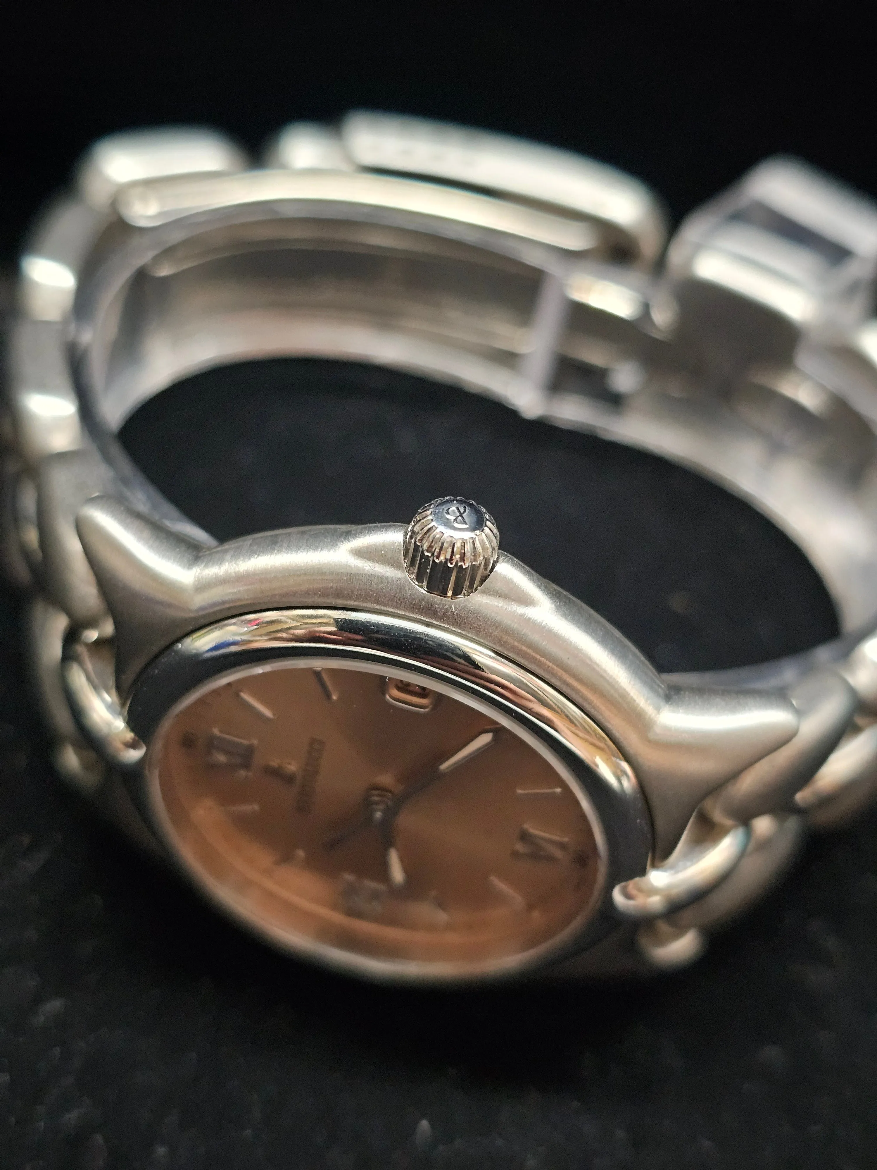 BERTOLUCCI SS Unique Pink Salmon Dial Brand New Men's Watch! - $8K APR w/ COA!!!