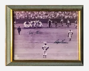 BOBBY THOMSON & RALPH BRANCA C.1990s Autographed Photograph - $3K APR w/ CoA