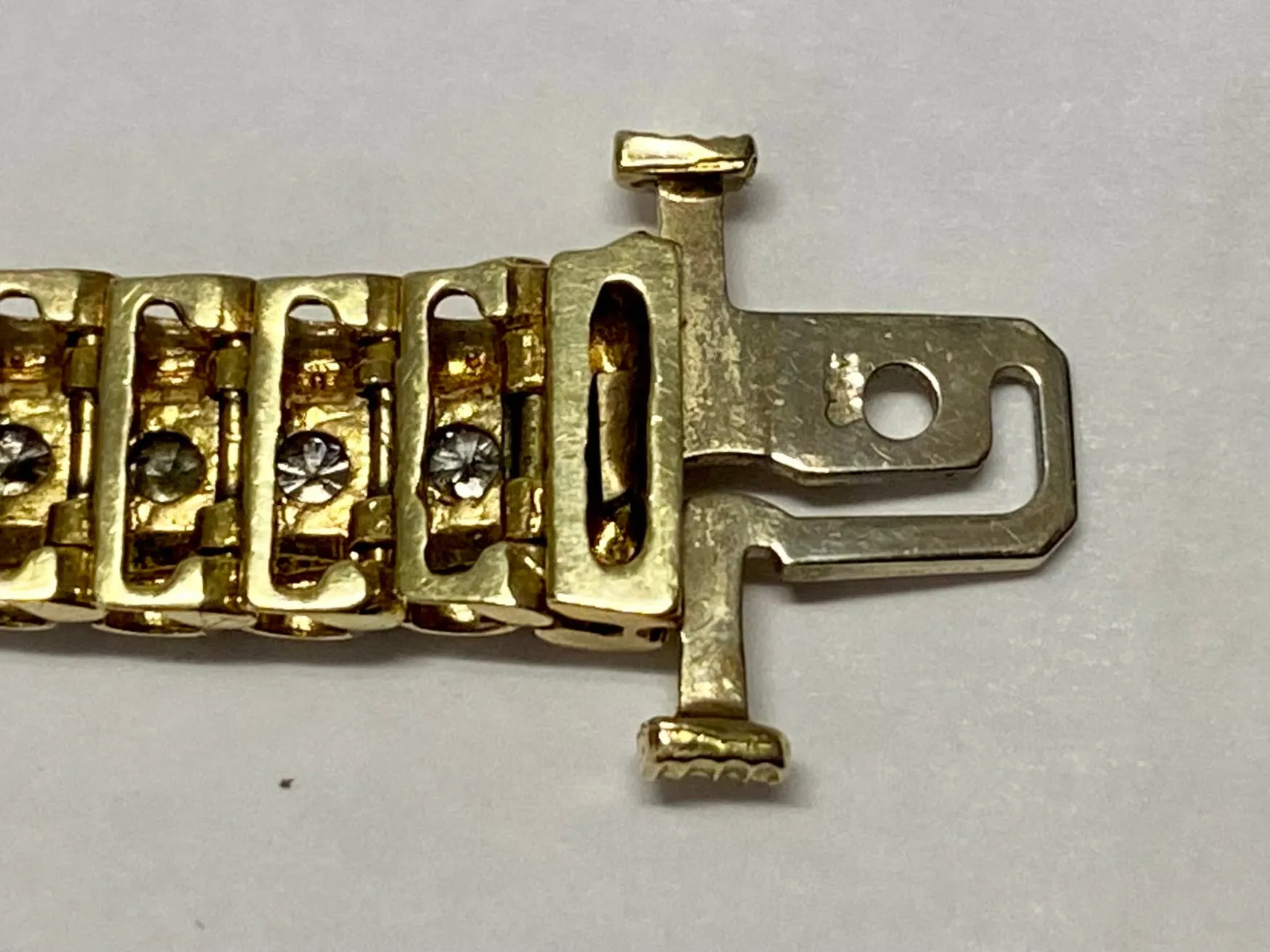 BRACELET Rolex President style Solid Yellow Gold w/55 Diamonds- $15K APR w/ CoA!