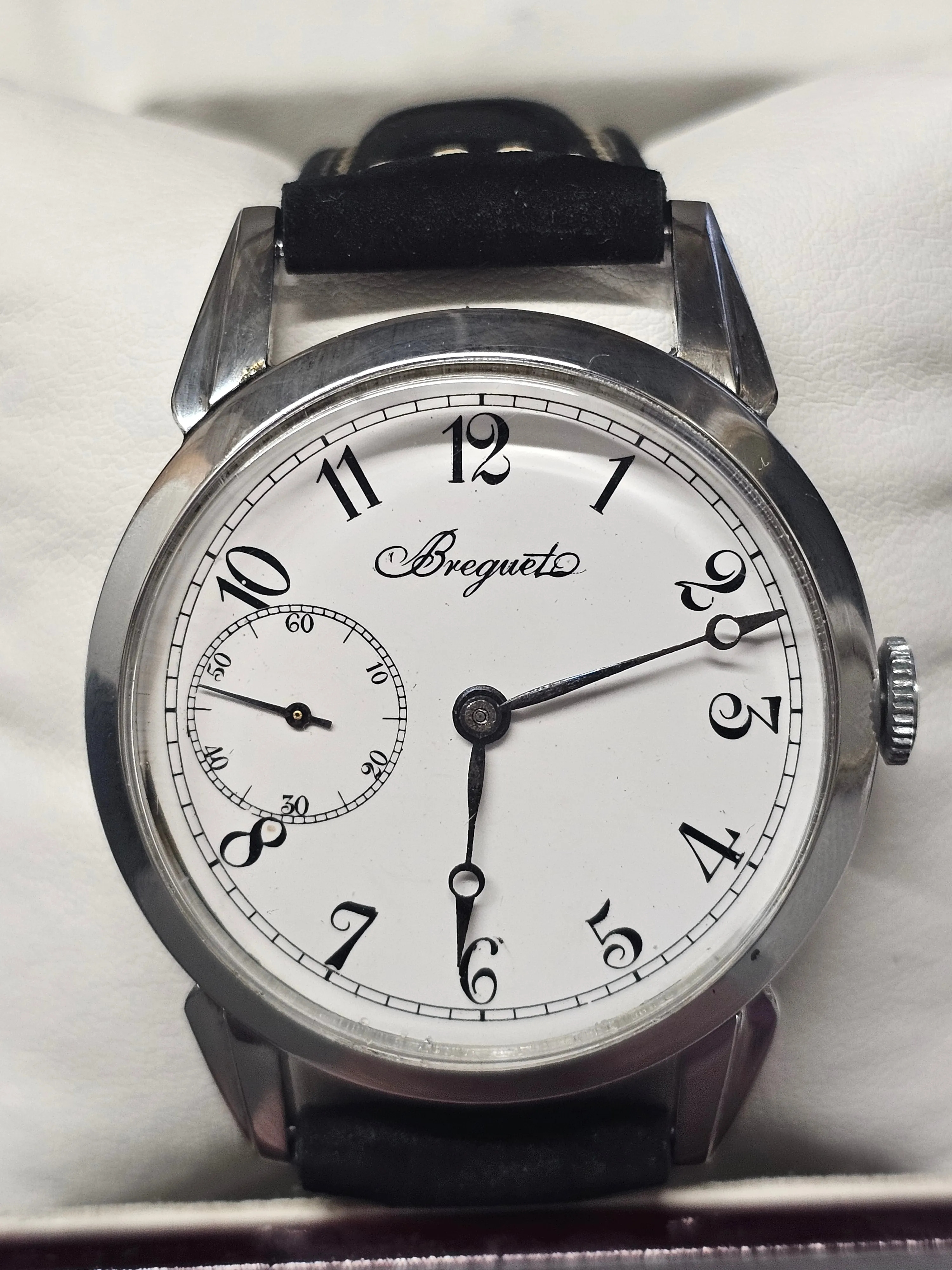 BREGUET Vintage 1920's Steel Unique Skeleton Back Men's Watch - $30K APR w/ COA!