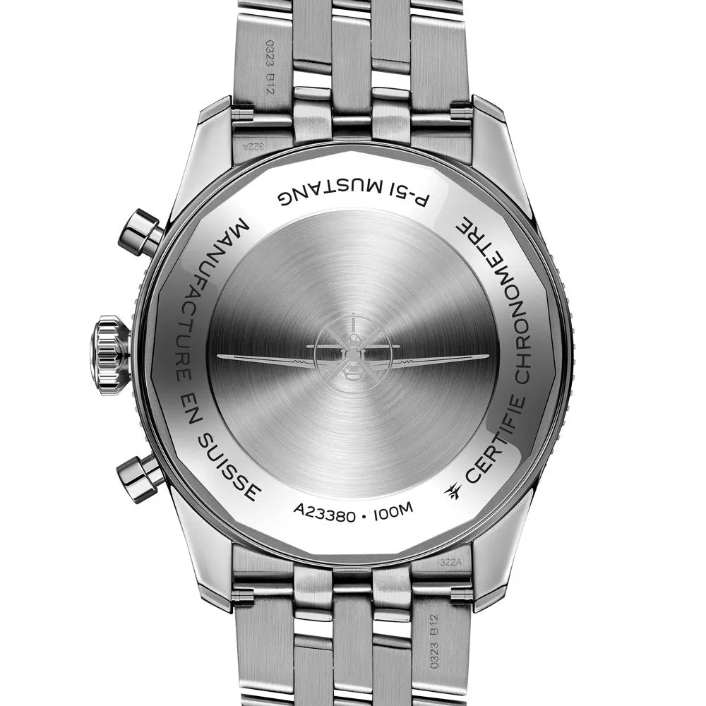 Breitling Classic AVI P-51 Mustang 42mm Black Dial Automatic Chronograph Gents Watch A233803A1B1A1