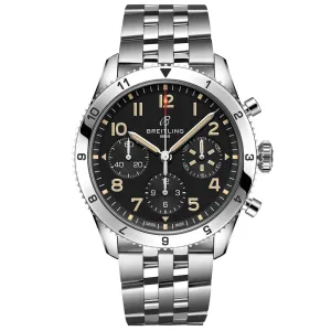 Breitling Classic AVI P-51 Mustang 42mm Black Dial Automatic Chronograph Gents Watch A233803A1B1A1