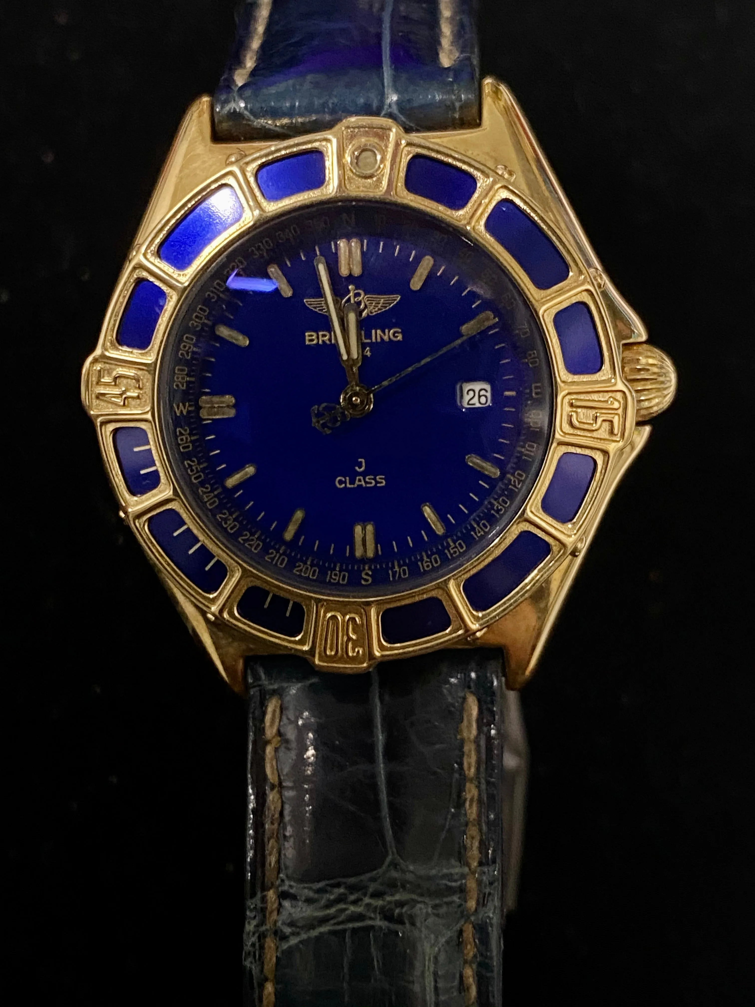 BREITLING  Incredible J-Class 18K Yellow Gold Ladies Watch - $25K Appraisal Value! ✓