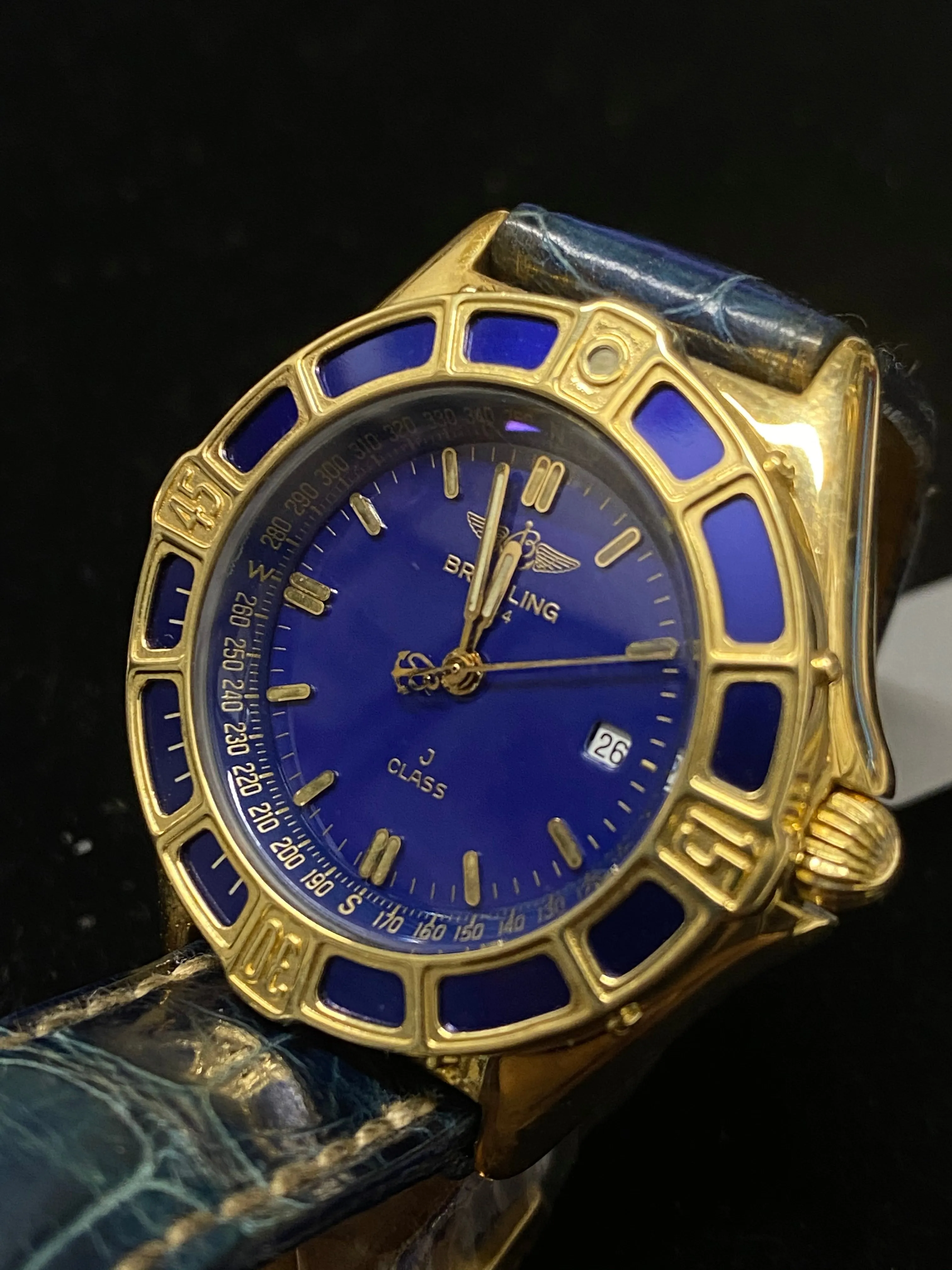 BREITLING  Incredible J-Class 18K Yellow Gold Ladies Watch - $25K Appraisal Value! ✓