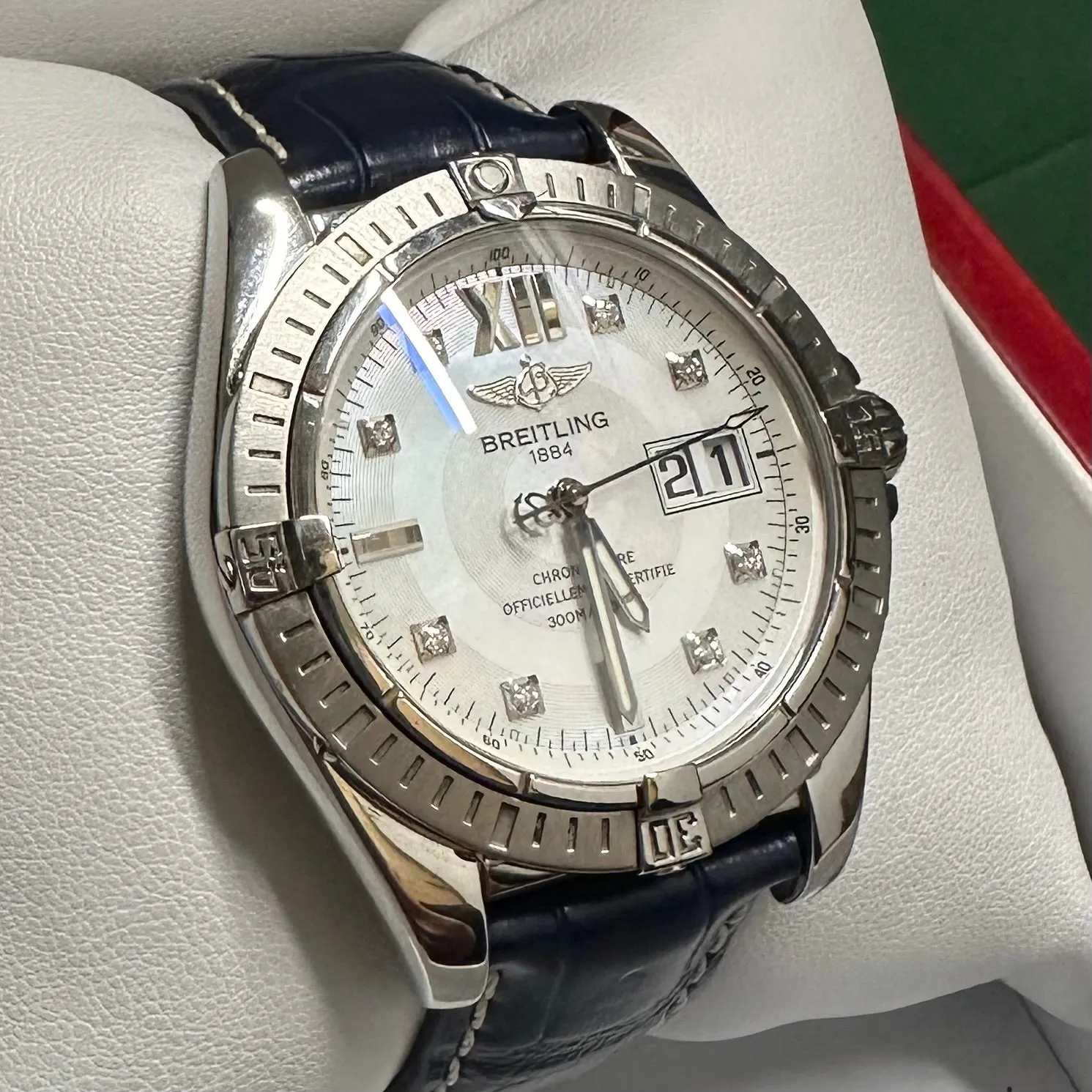 BREITLING Jumbo Chronometer Automatic Perpetual Men's SS Watch- $20K APR w/ COA!
