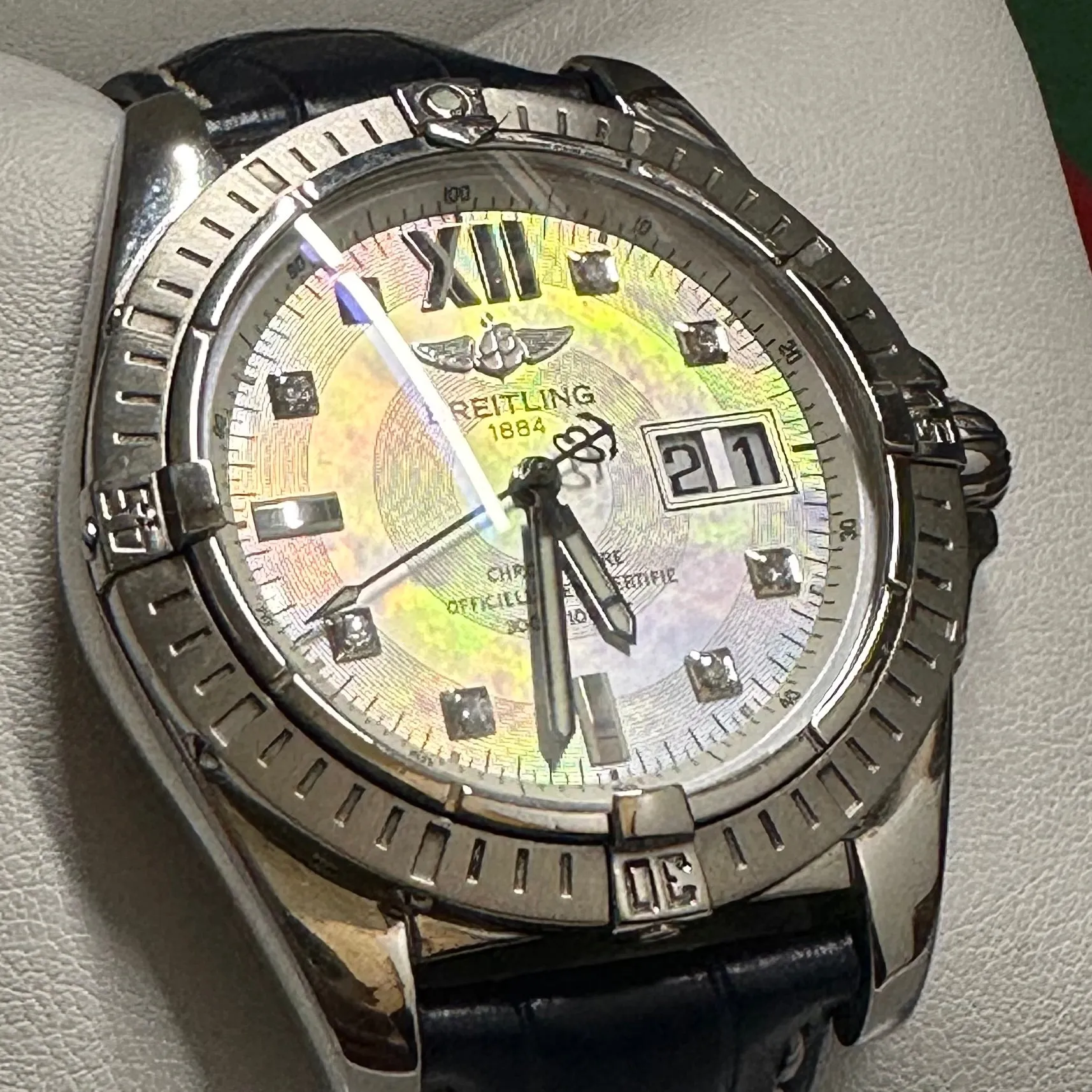 BREITLING Jumbo Chronometer Automatic Perpetual Men's SS Watch- $20K APR w/ COA!