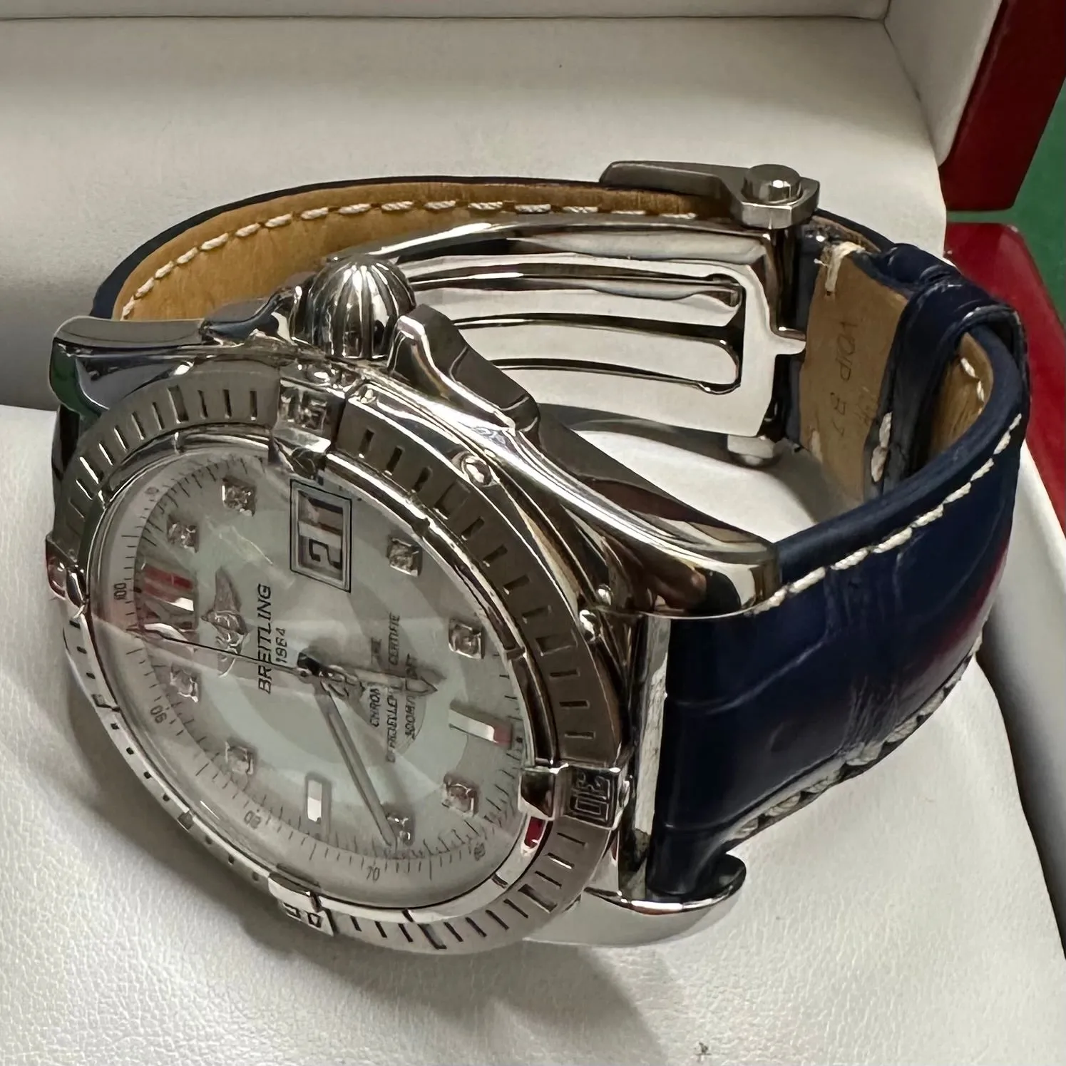 BREITLING Jumbo Chronometer Automatic Perpetual Men's SS Watch- $20K APR w/ COA!