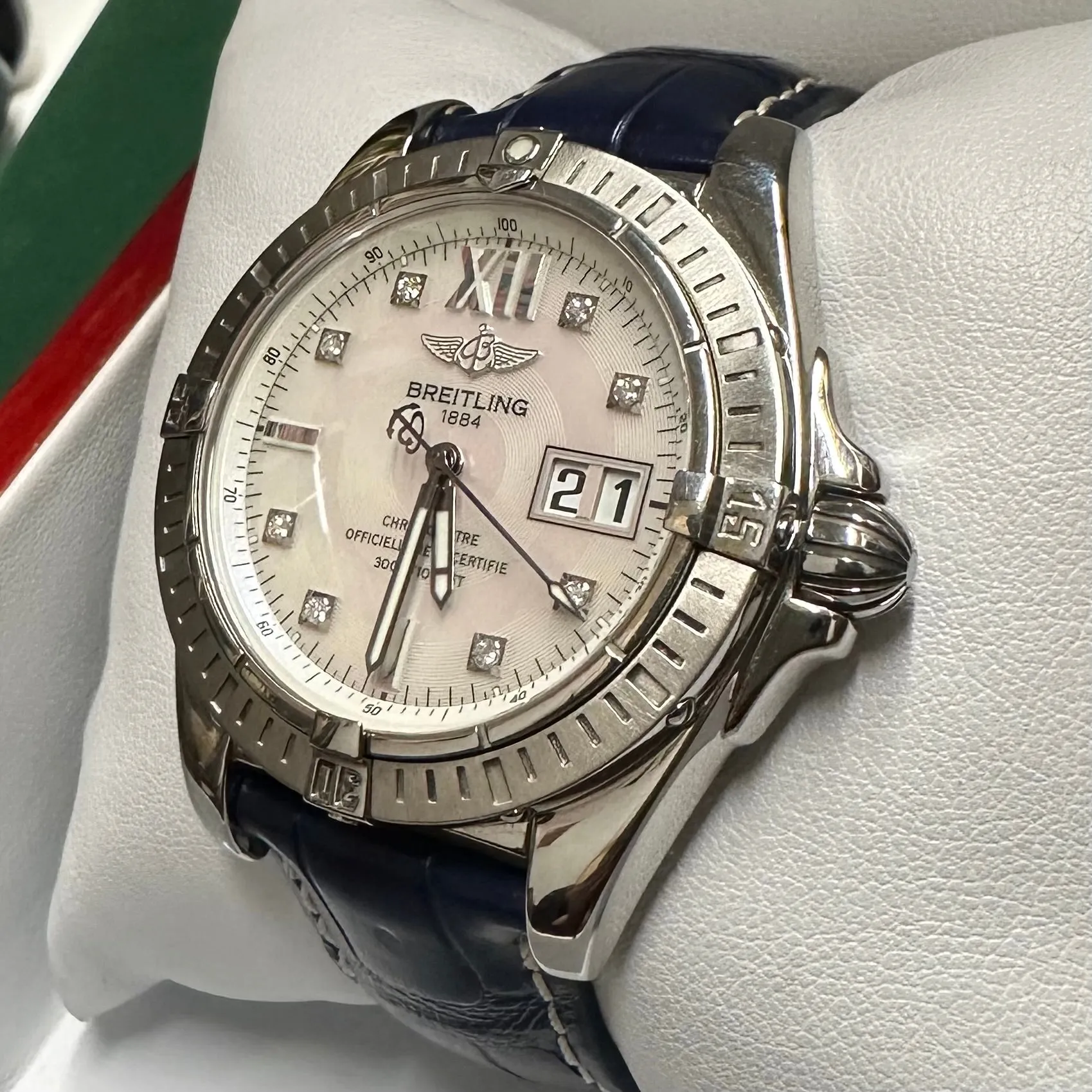 BREITLING Jumbo Chronometer Automatic Perpetual Men's SS Watch- $20K APR w/ COA!