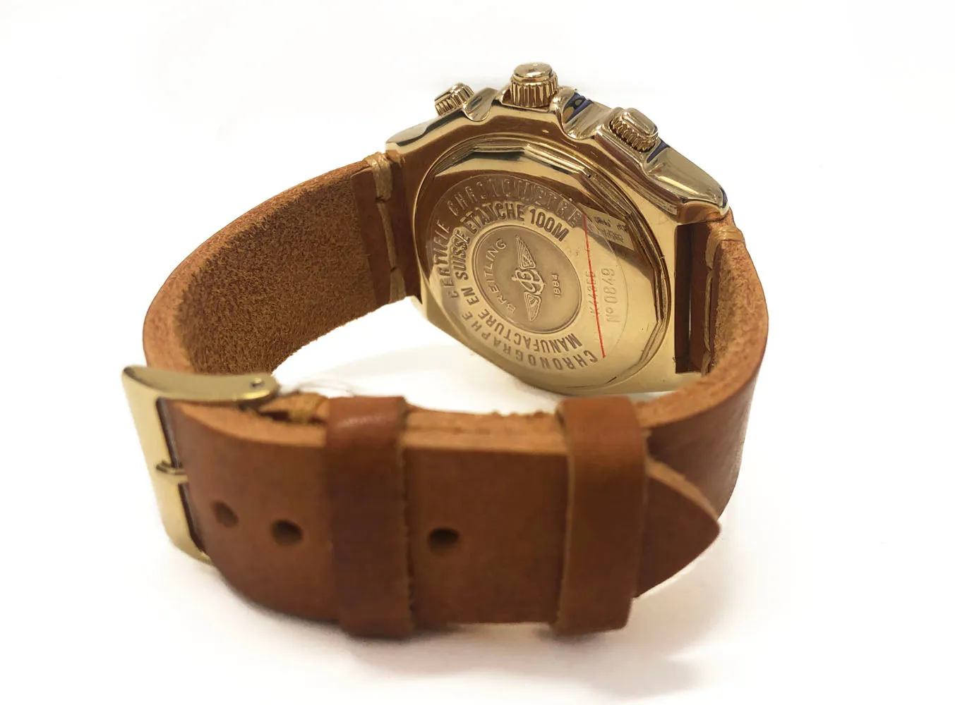 BREITLING Jumbo Crosswind Chronograph XL 18K Yellow Gold Men's Watch - $35K Appraisal Value w/ CoA!