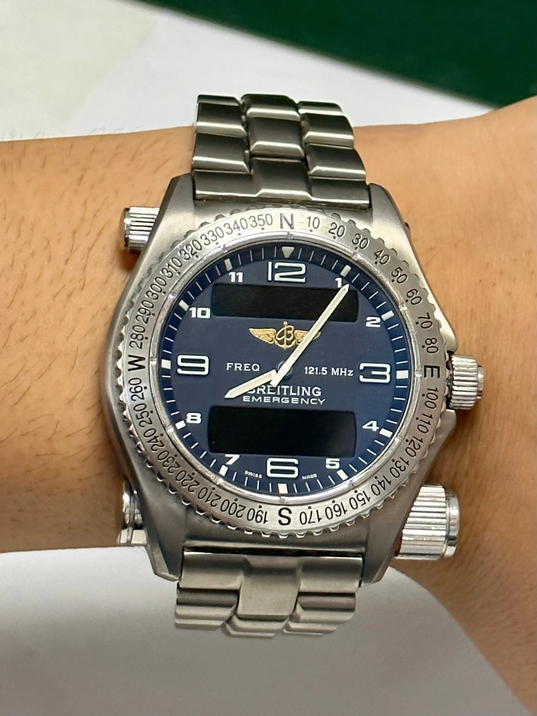 BREITLING Men's Emergency Wristwatch Titanium First Edition - $20K APR w/ COA!!!
