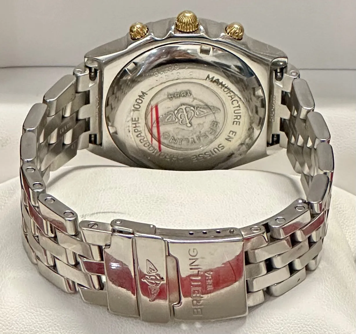 BREITLING Men's Wristwatch Automatic Stainless Steel W/ Gold - $13K APR w/ COA!!