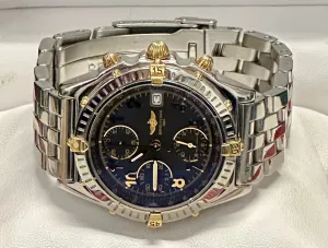 BREITLING Men's Wristwatch Automatic Stainless Steel W/ Gold - $13K APR w/ COA!!