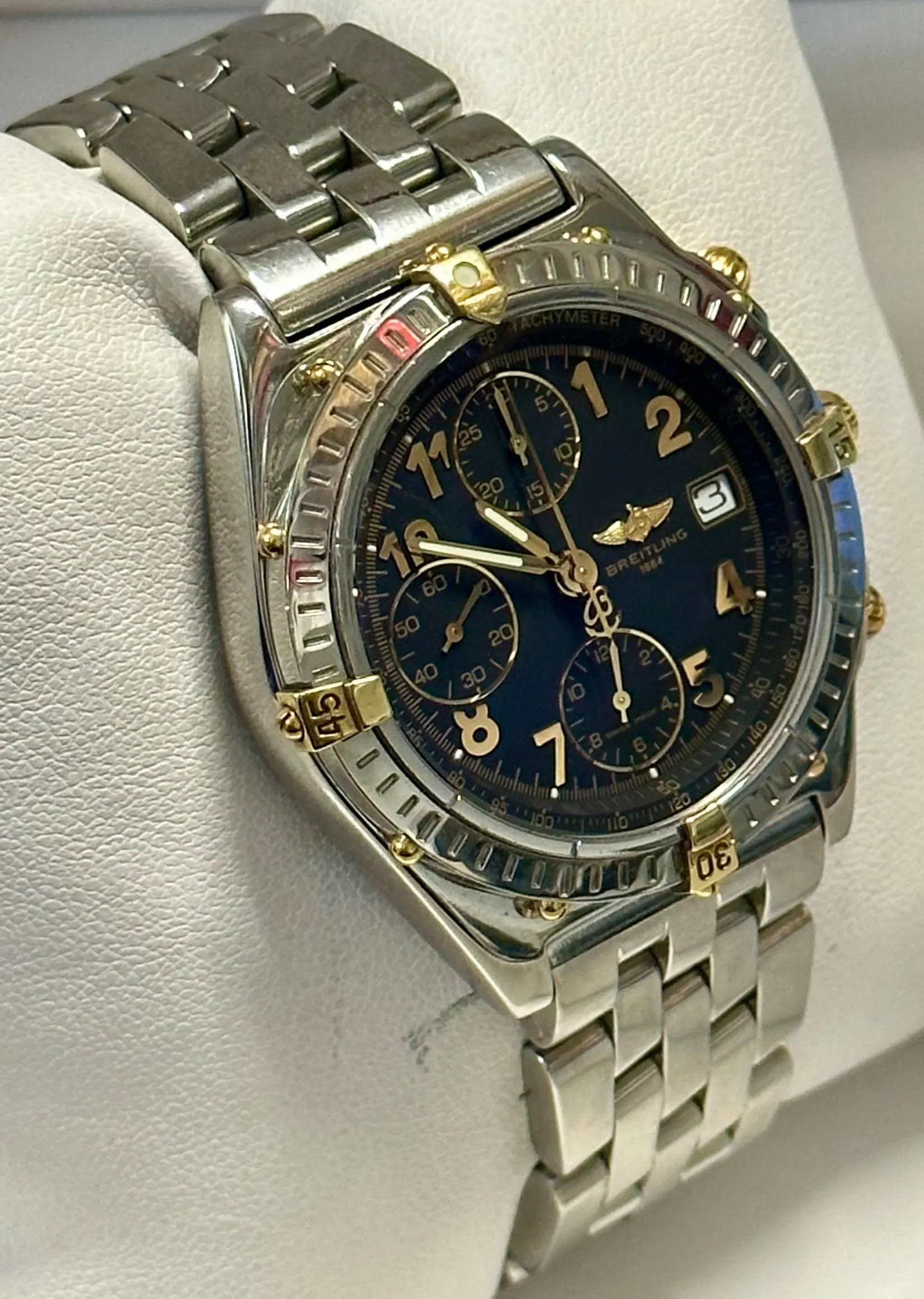BREITLING Men's Wristwatch Automatic Stainless Steel W/ Gold - $13K APR w/ COA!!