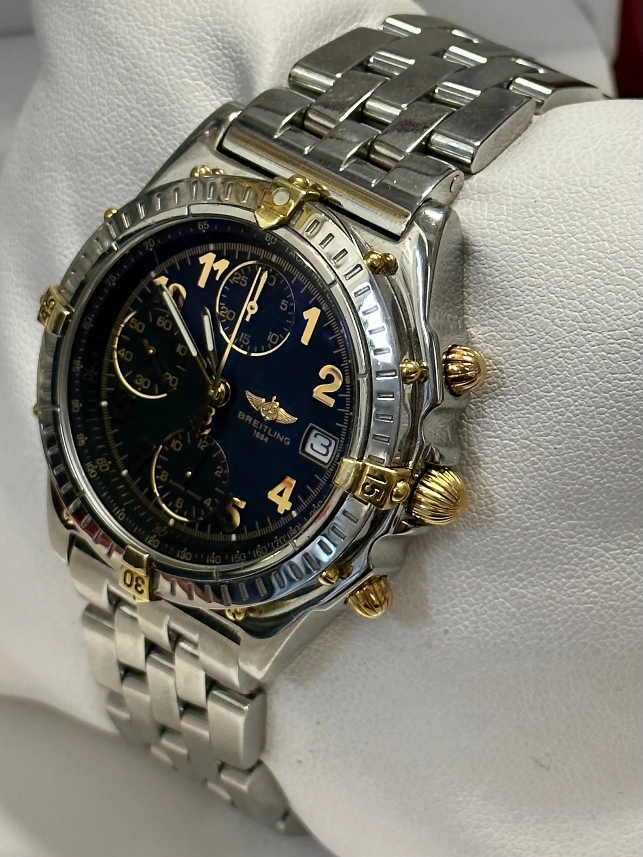 BREITLING Men's Wristwatch Automatic Stainless Steel W/ Gold - $13K APR w/ COA!!