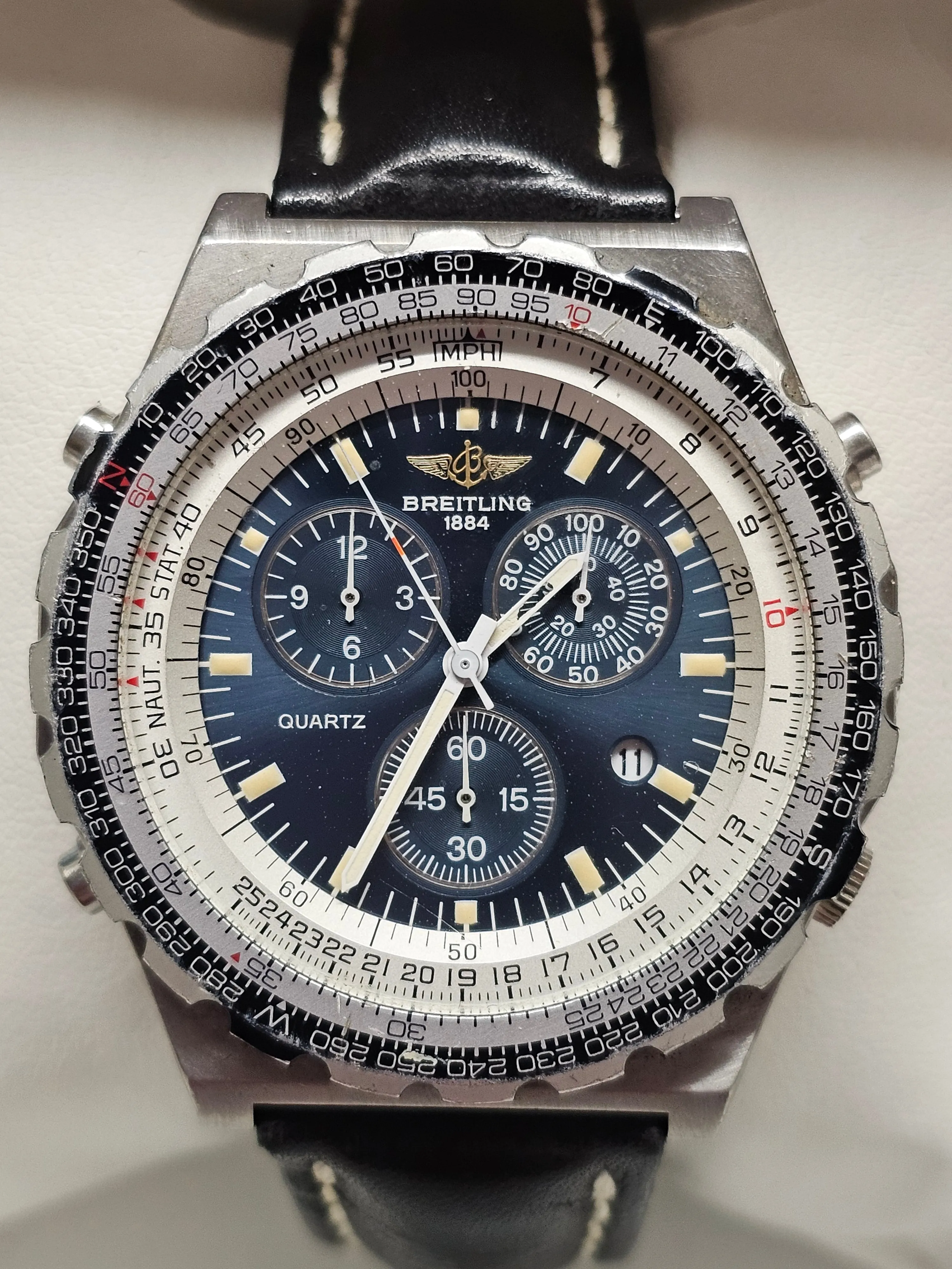 BREITLING Navitimer, Diving Bezel Beautiful Steel Men's Watch - $10K APR w/ COA!
