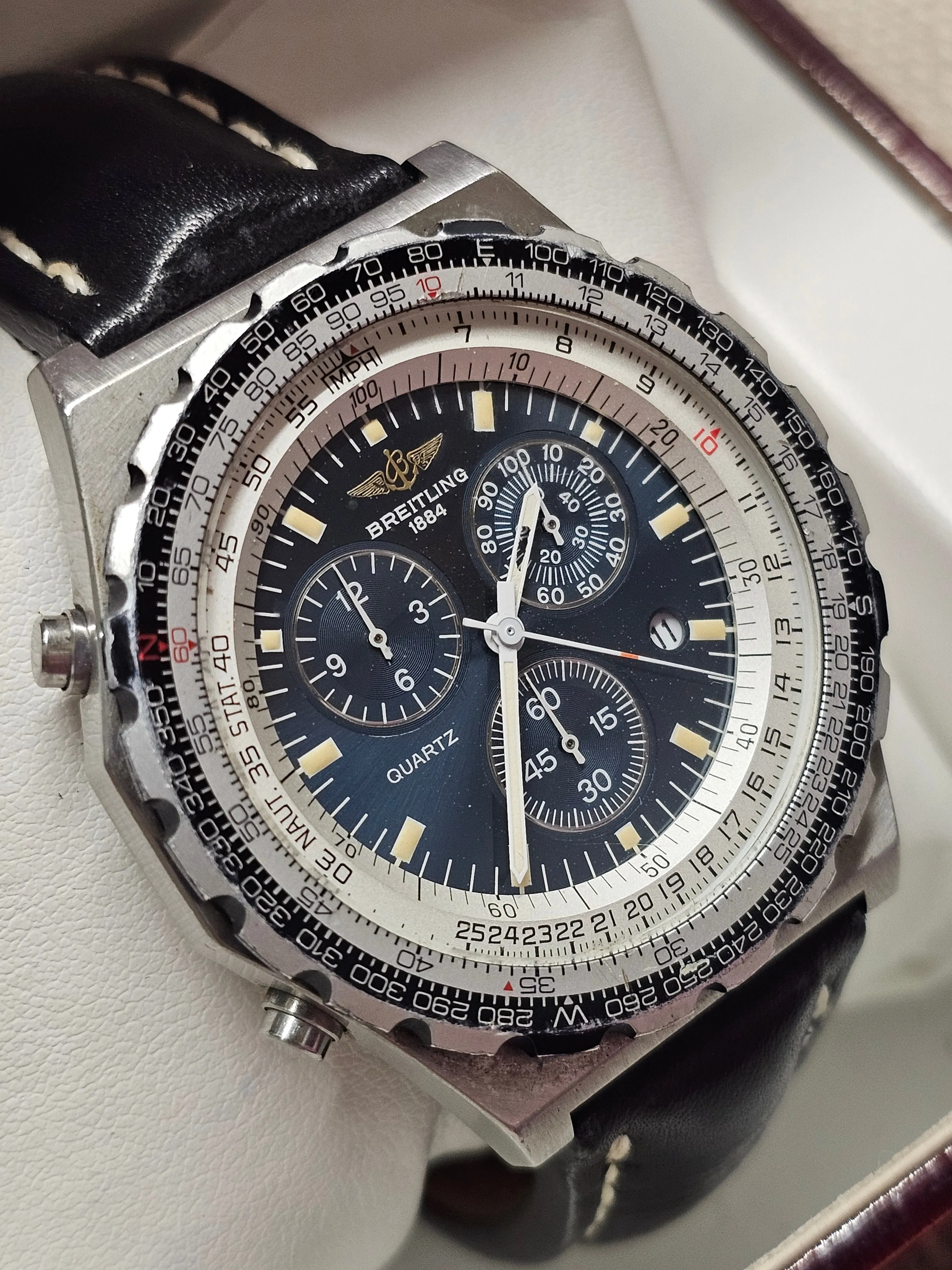 BREITLING Navitimer, Diving Bezel Beautiful Steel Men's Watch - $10K APR w/ COA!
